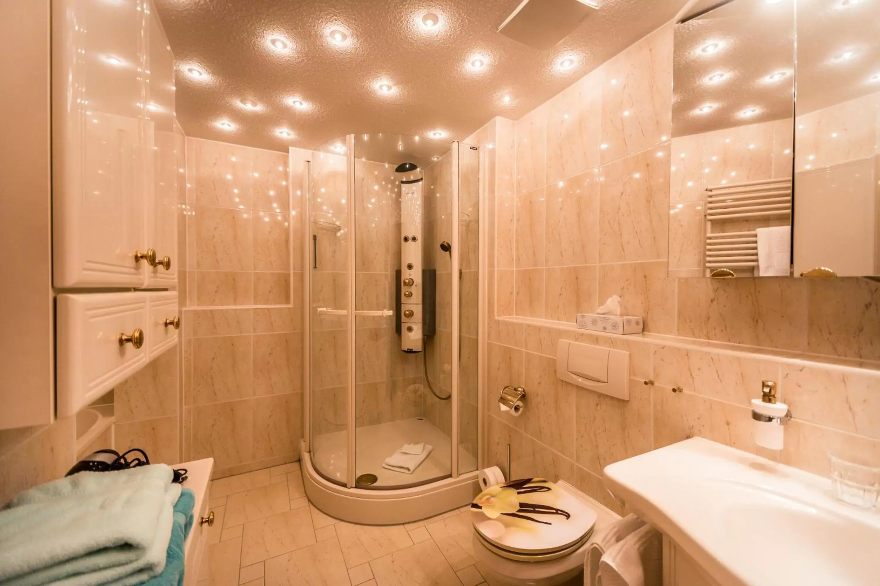 Shower, Bathroom in Hotel Nordkap