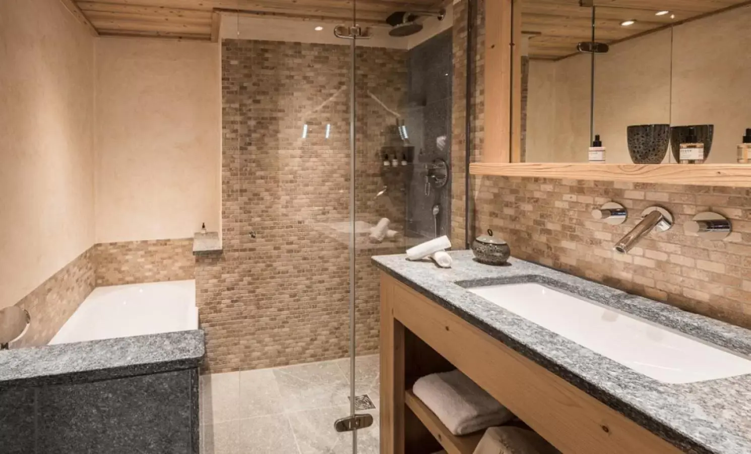 Bathroom in Les Chalets du Mont d'Arbois Megeve, a Four Seasons Hotel