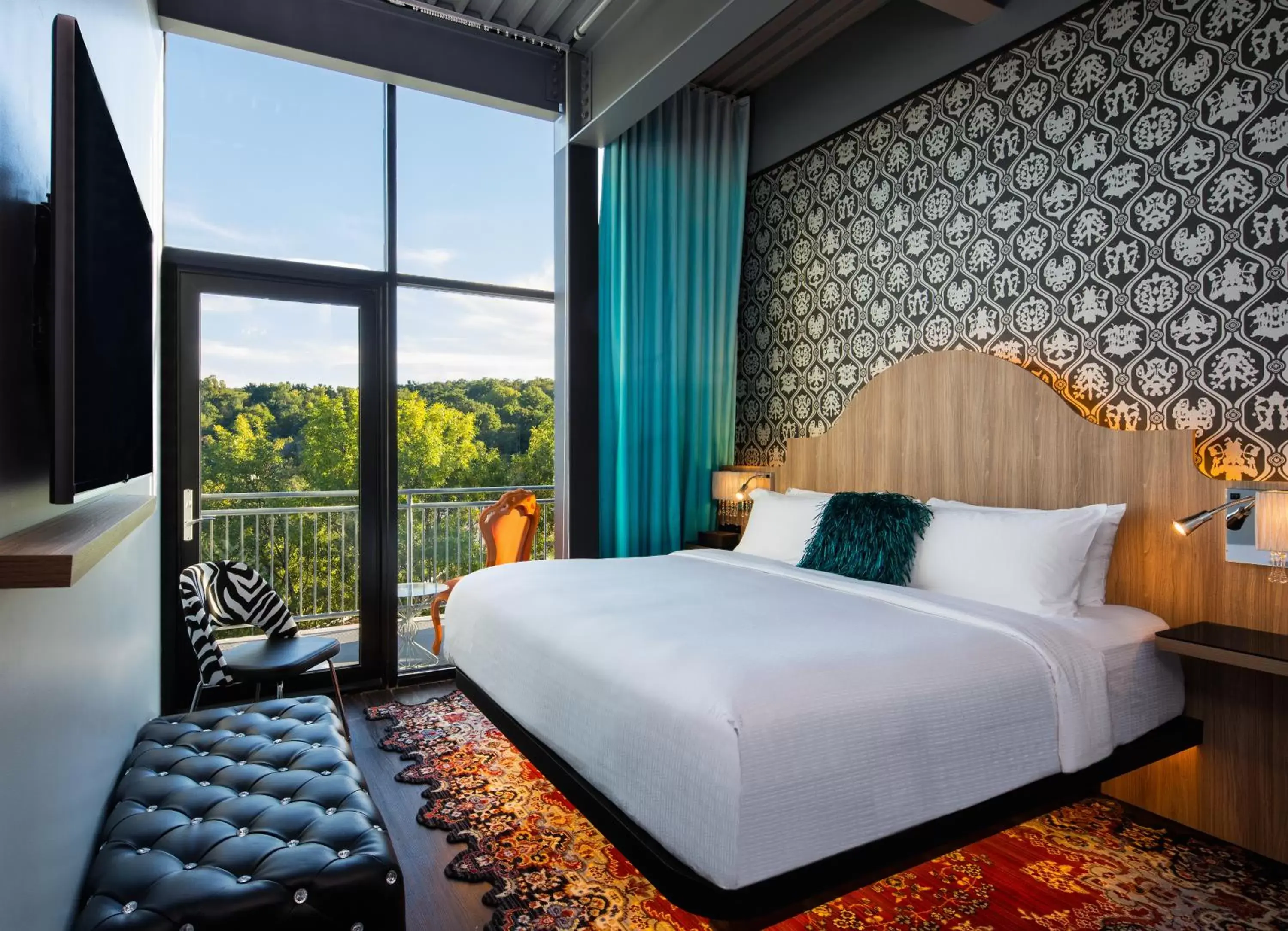 Bed in Hotel Nyack, a JdV by Hyatt Hotel