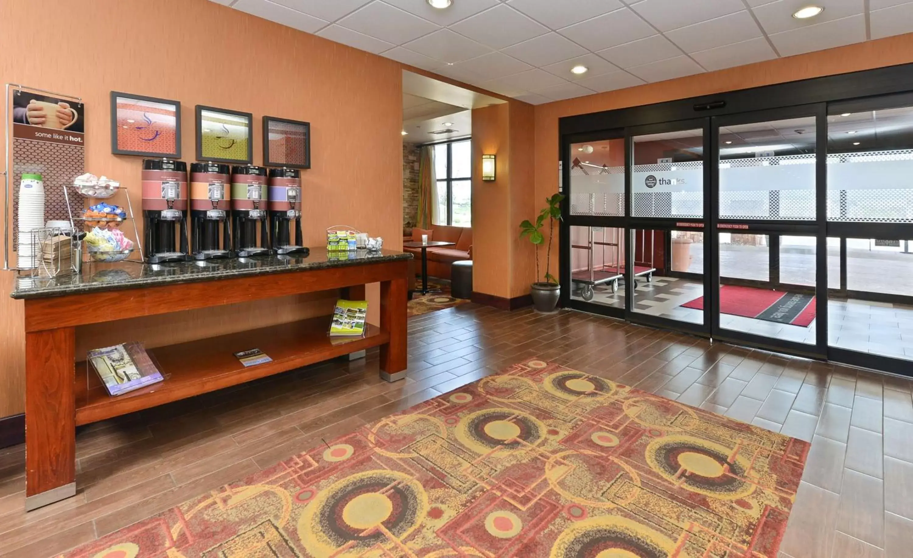Lobby or reception in Hampton Inn Muscatine Lobby or reception in Hampton Inn Muscatine
