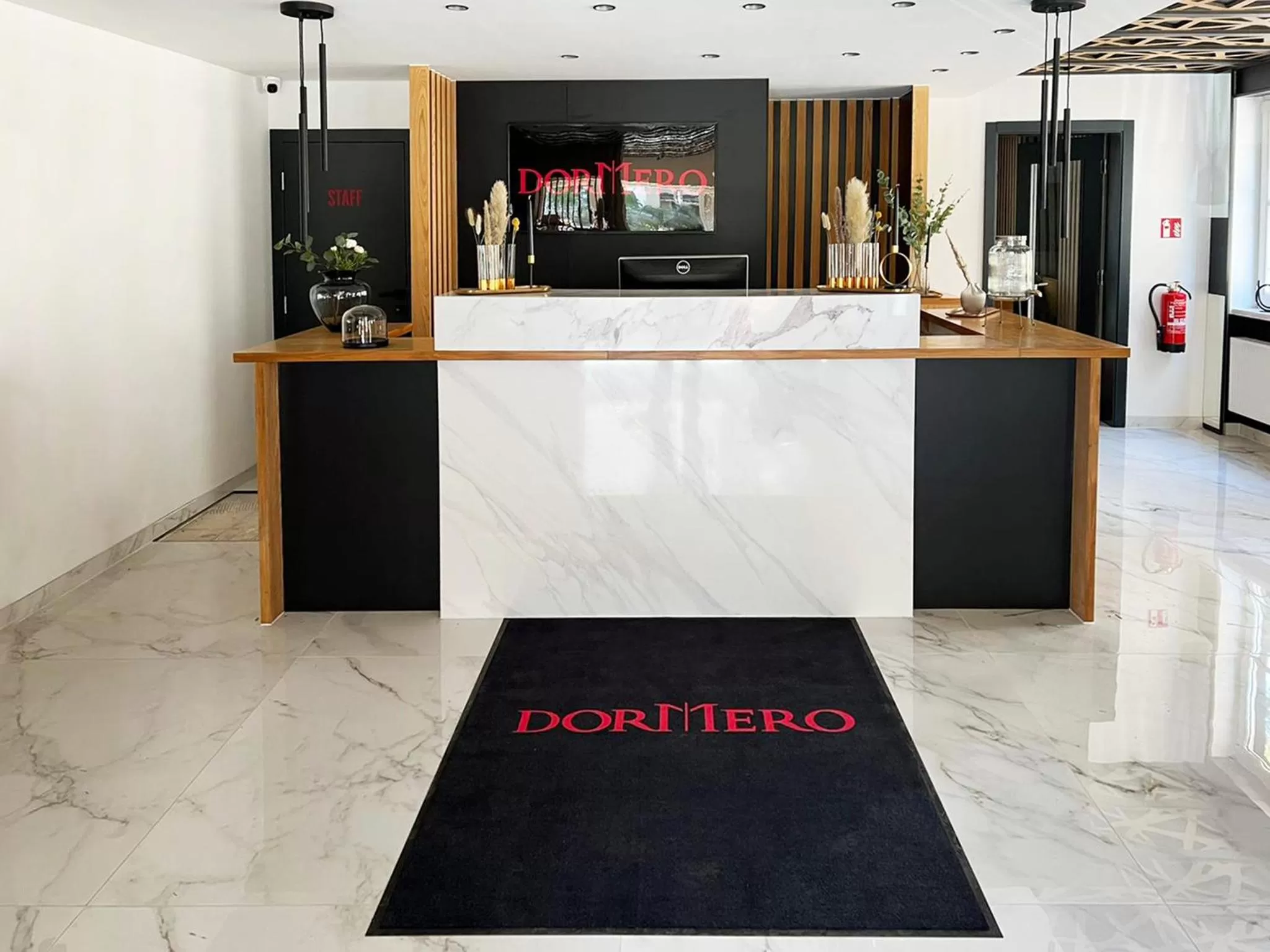 Lobby or reception in DORMERO Hotel Reutlingen
