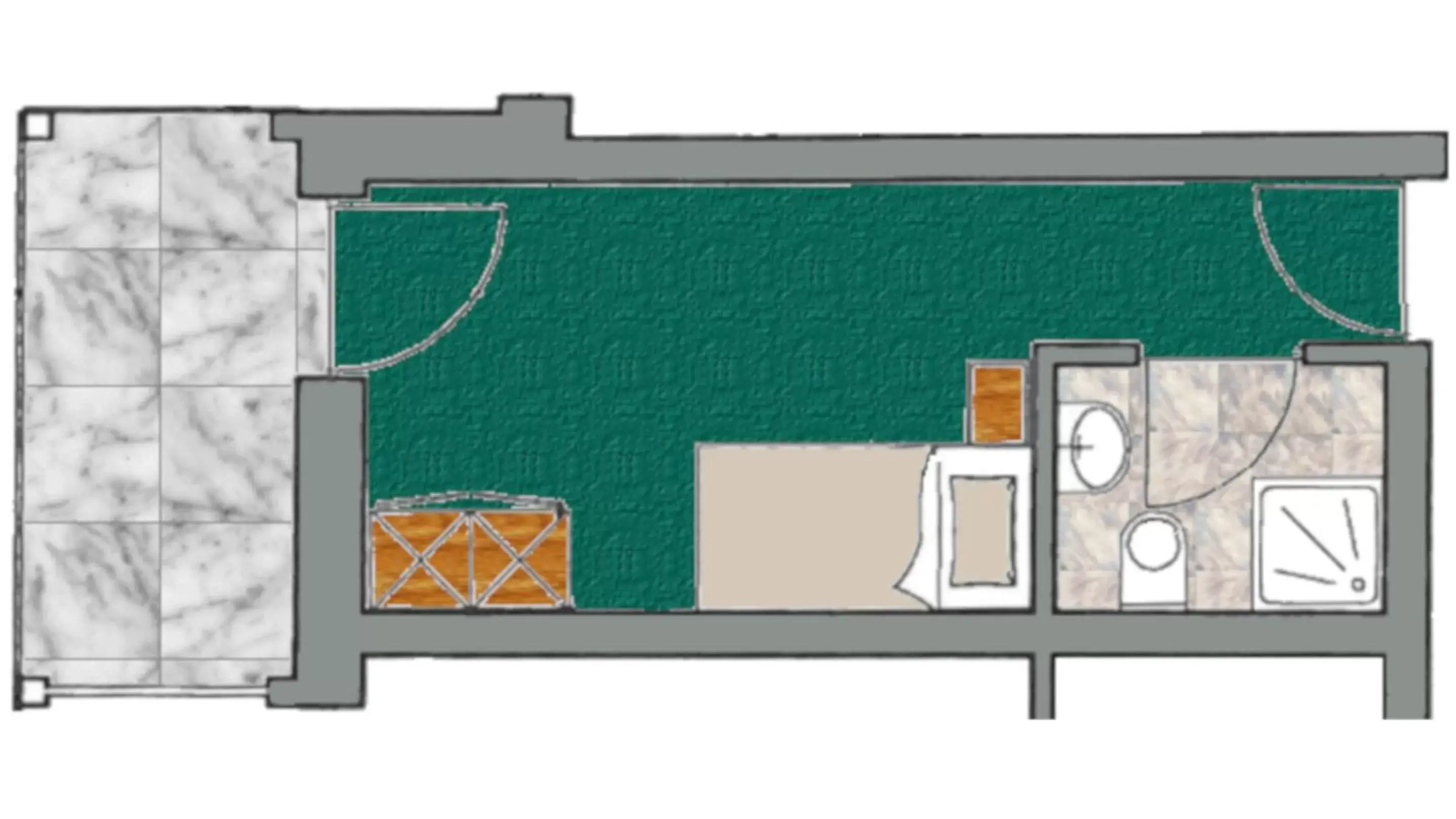 Photo of the whole room, Floor Plan in Hotel Villa Laurus