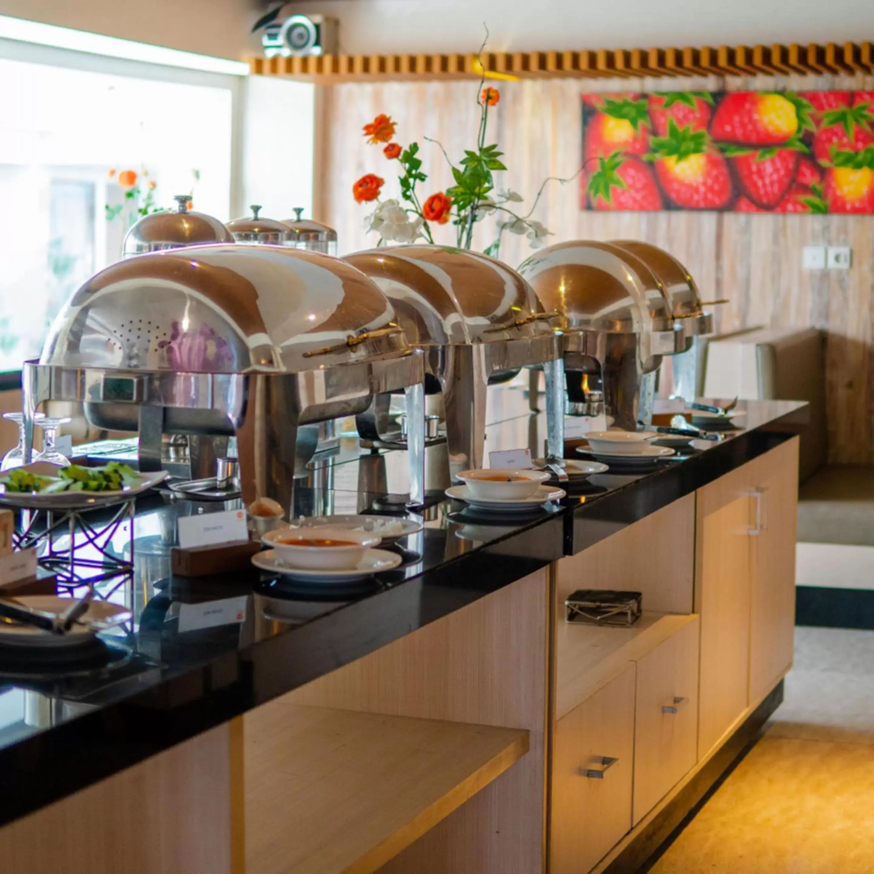 Buffet breakfast, Restaurant/Places to Eat in The Sun Hotel & Spa Legian - CHSE Certified