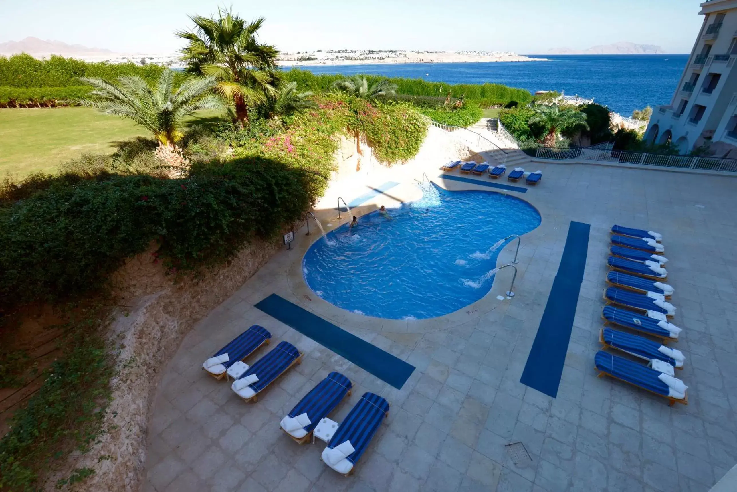 Swimming pool, Bird's-eye View in Stella Di Mare Beach Hotel & Spa