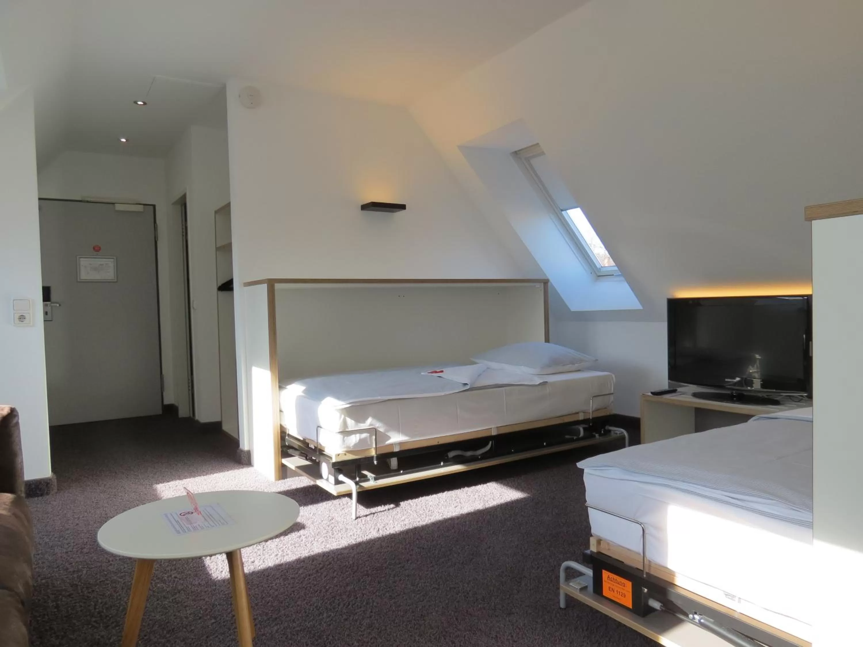 Bed in Comfor Hotel Ulm City