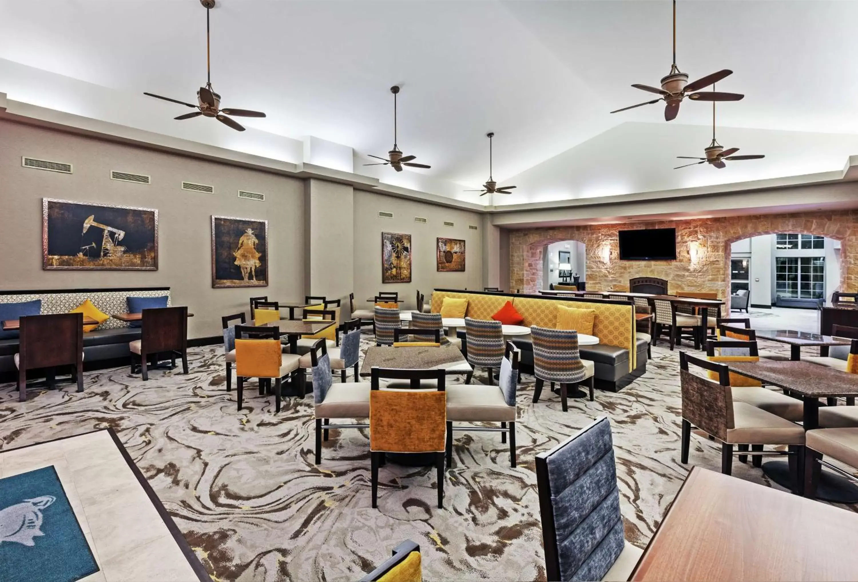 Lobby or reception, Restaurant/Places to Eat in Homewood Suites by Hilton Waco