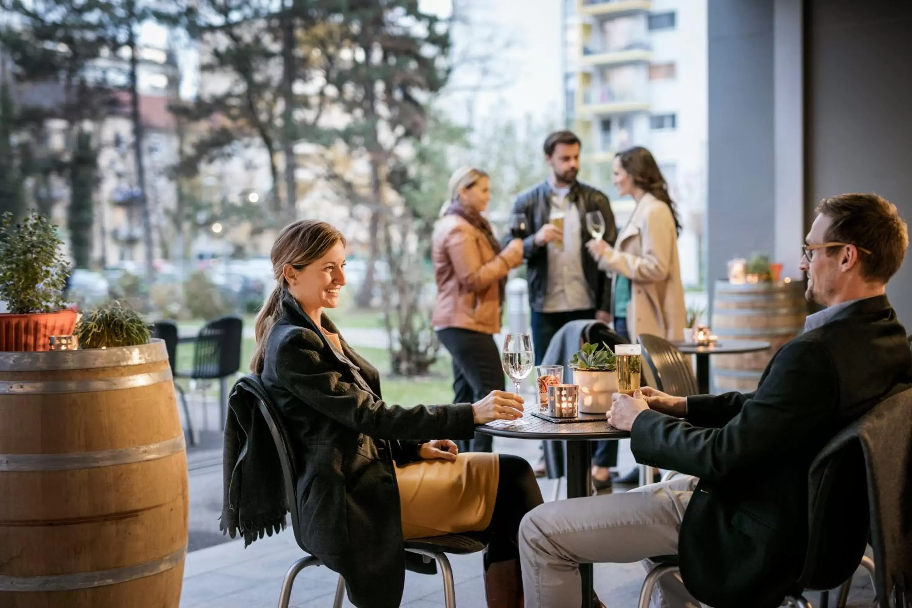 Balcony/Terrace in JUFA Hotel Graz