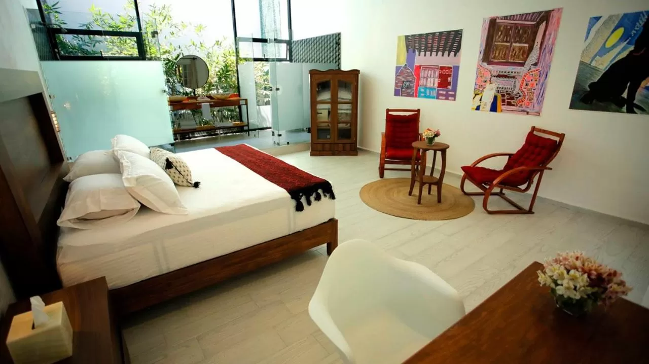 Bed in Hotel La Casa de los Árboles Immersive Experience