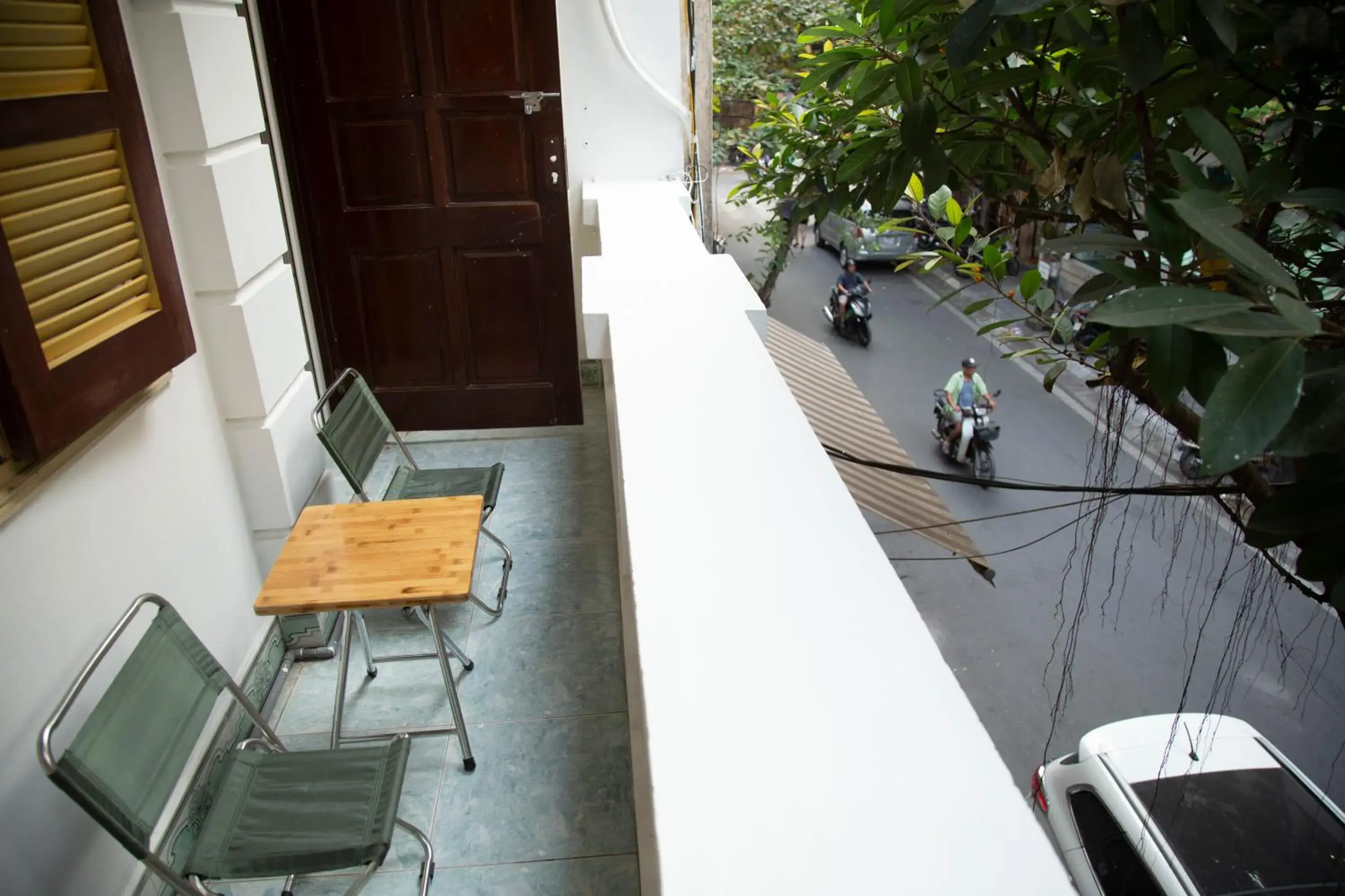 City view, Balcony/Terrace in Hanoi City Backpackers Hostel