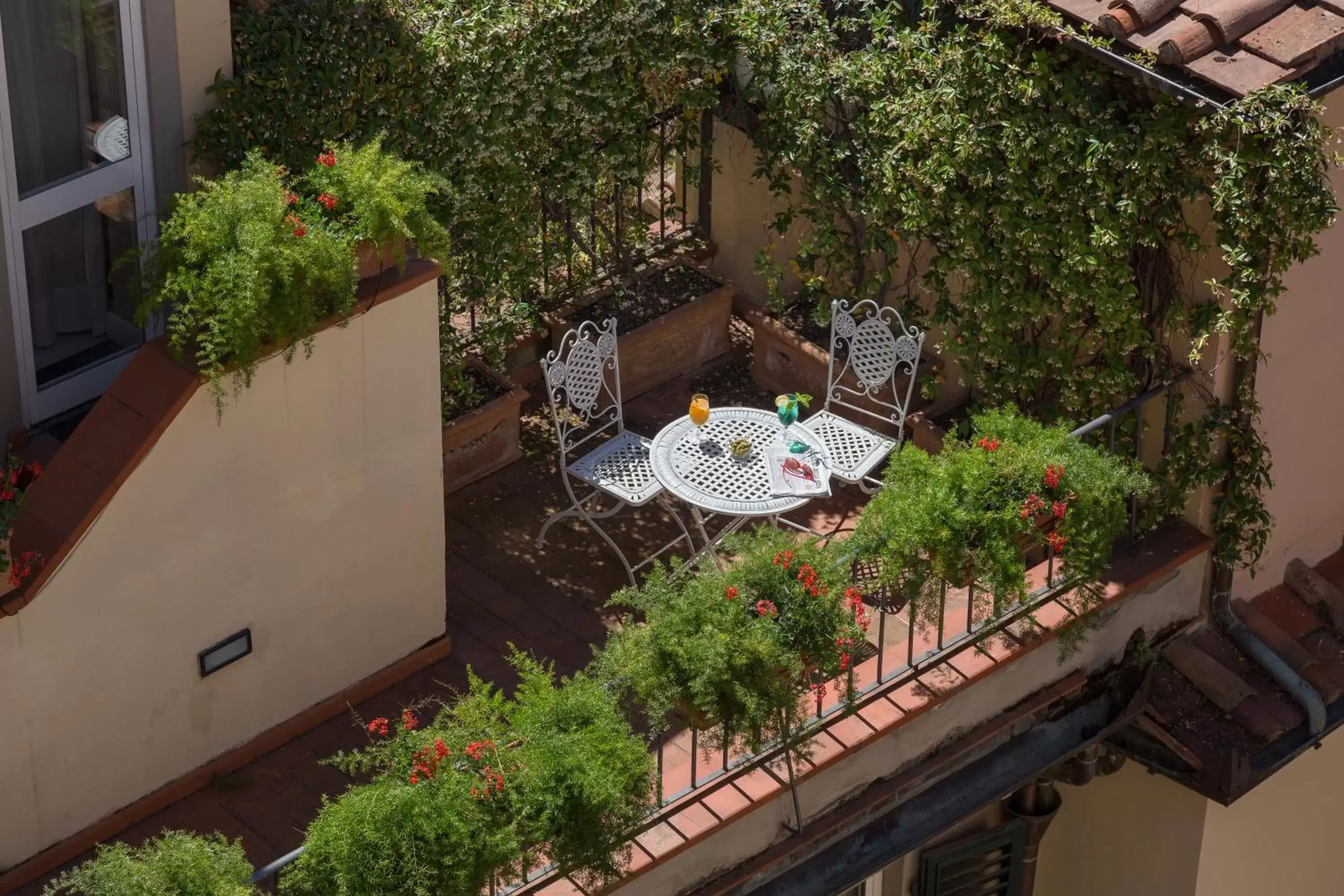 Balcony/Terrace, Bird's-eye View in Rivoli Boutique Hotel