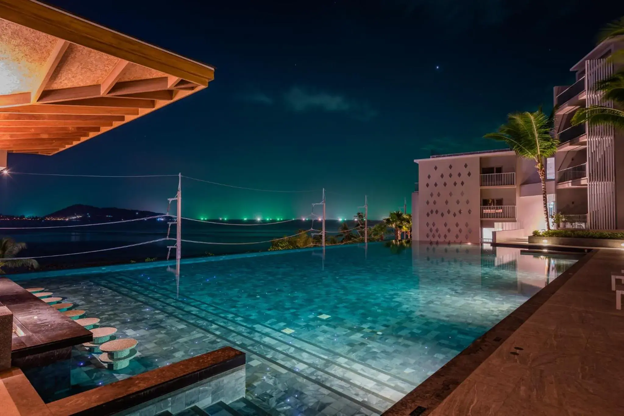 Lounge or bar, Swimming Pool in Oceanfront Beach Resort - SHA Extra Plus