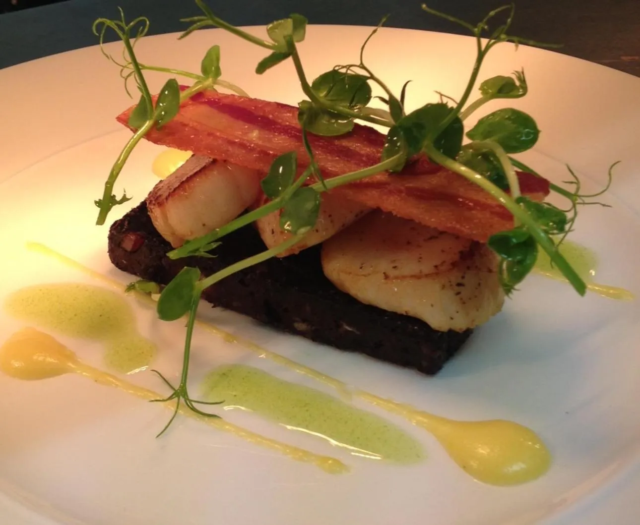 Food close-up in The Lilly Restaurant With Rooms