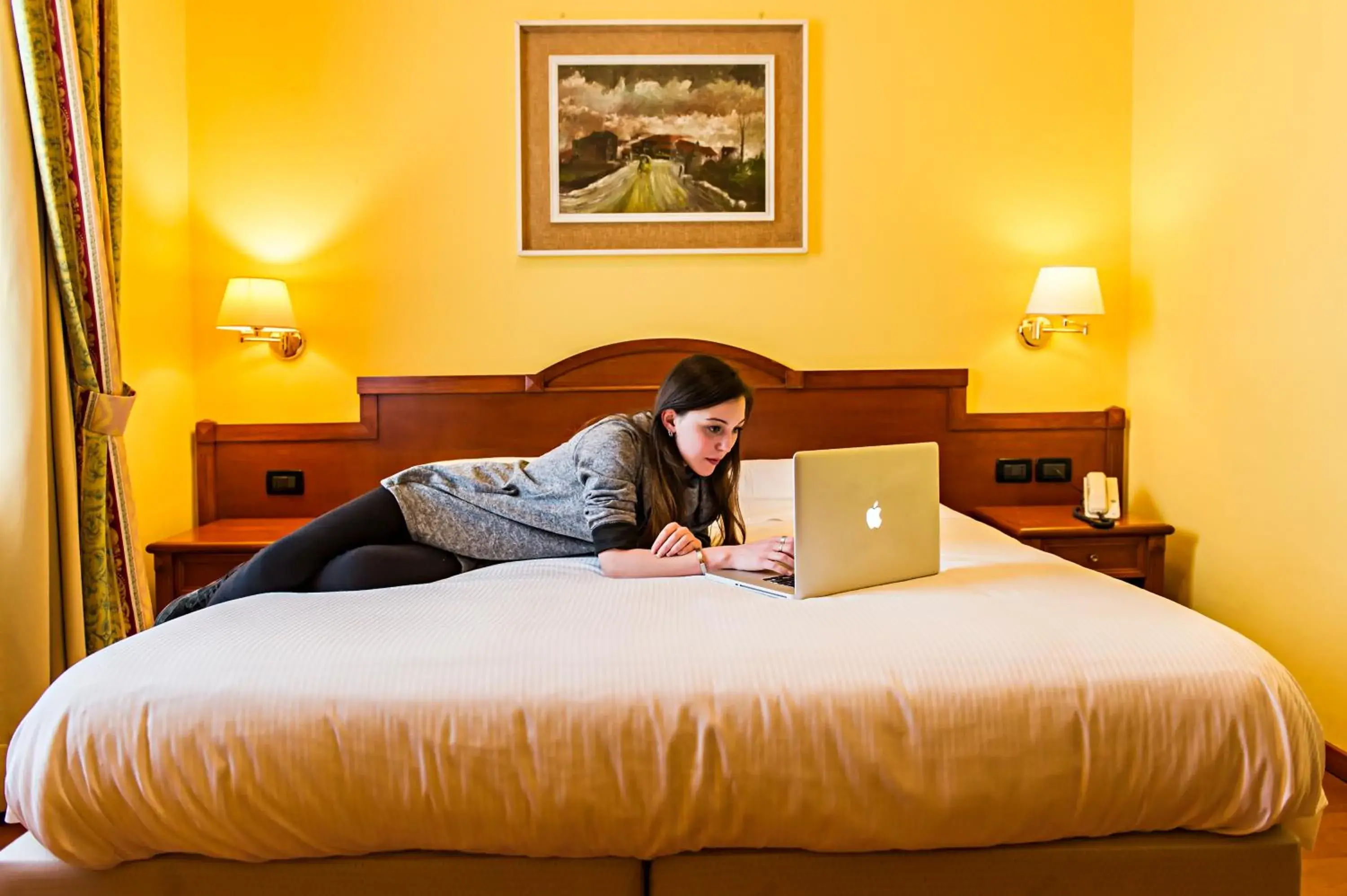 Bed in Hotel Cinzia Ristorante