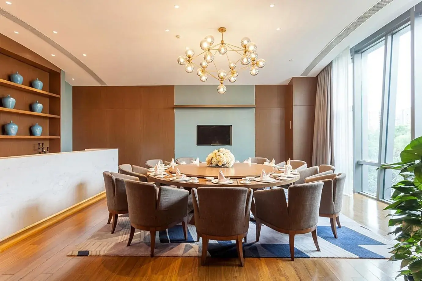 Dining area in Radisson Exhibition Center Shanghai