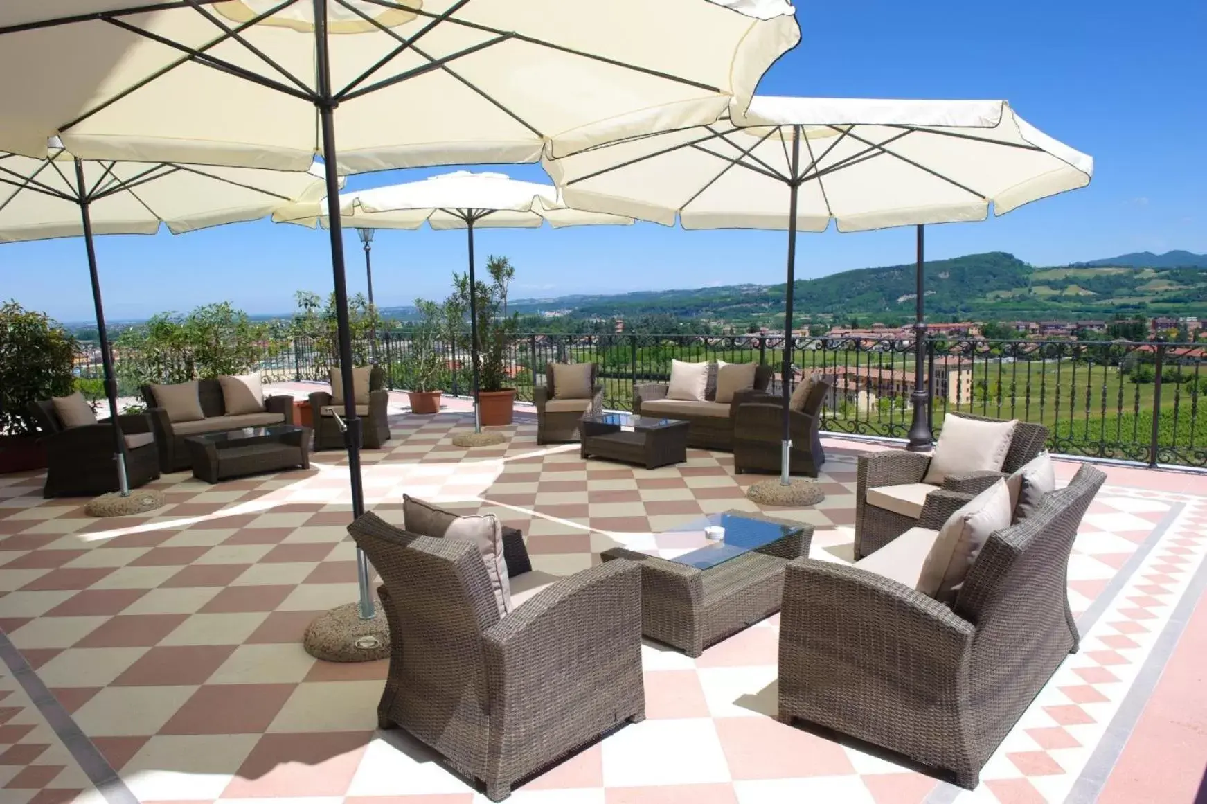 Balcony/Terrace in Hotel Villa La Bollina