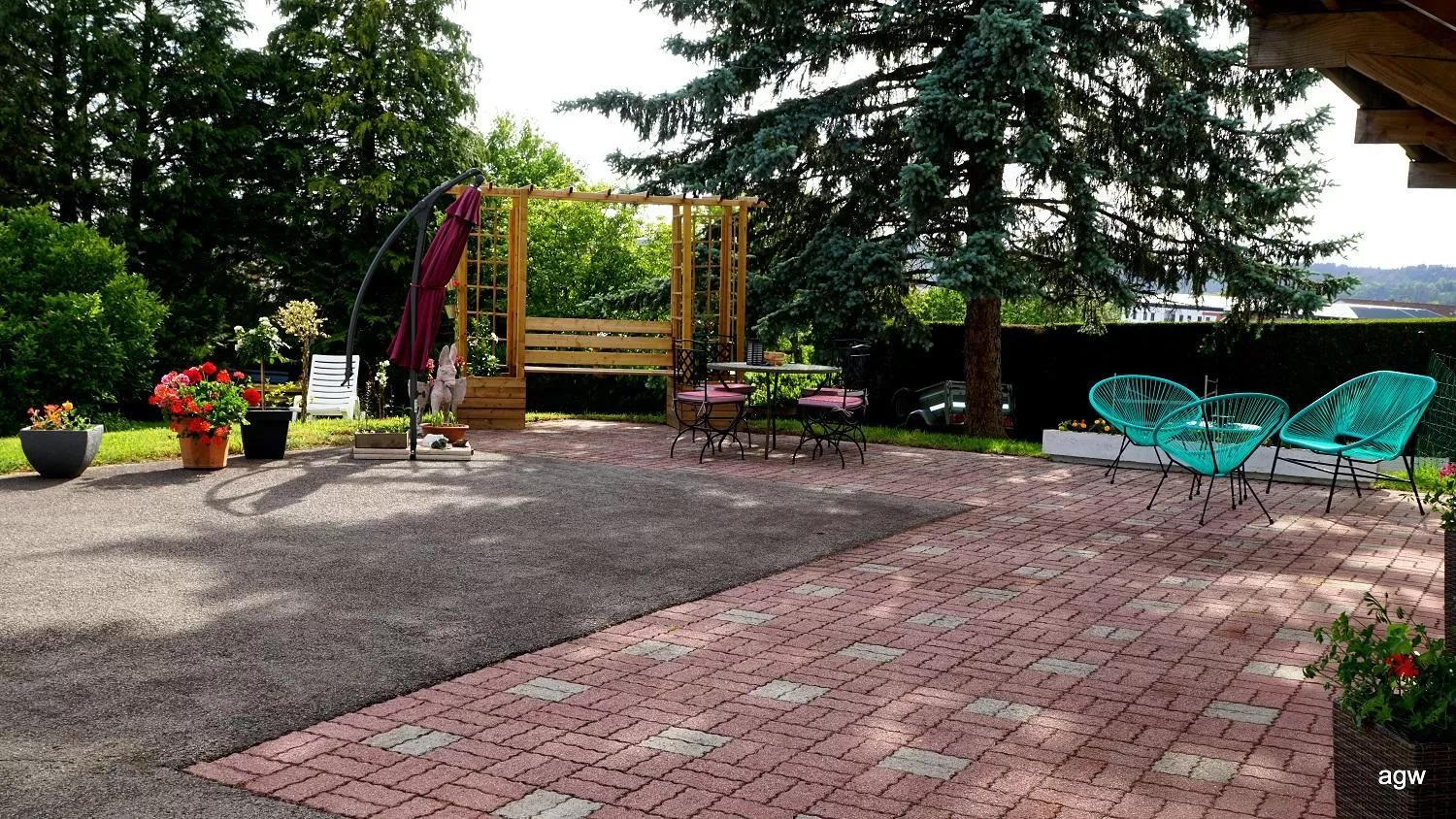 Garden in Chambres d'Hôtes de l'Avison