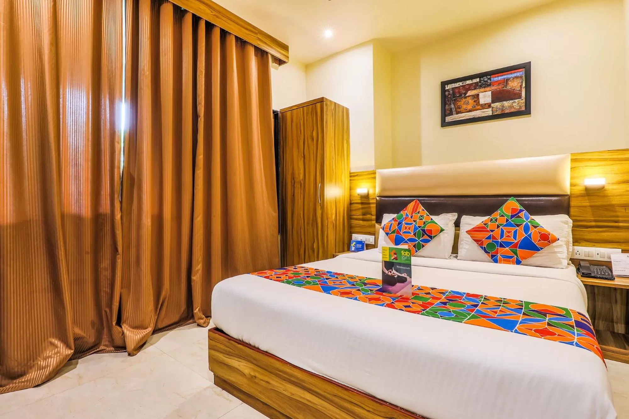 Bedroom, Bed in FabHotel Liwa International - Nr Mumbai International Airport