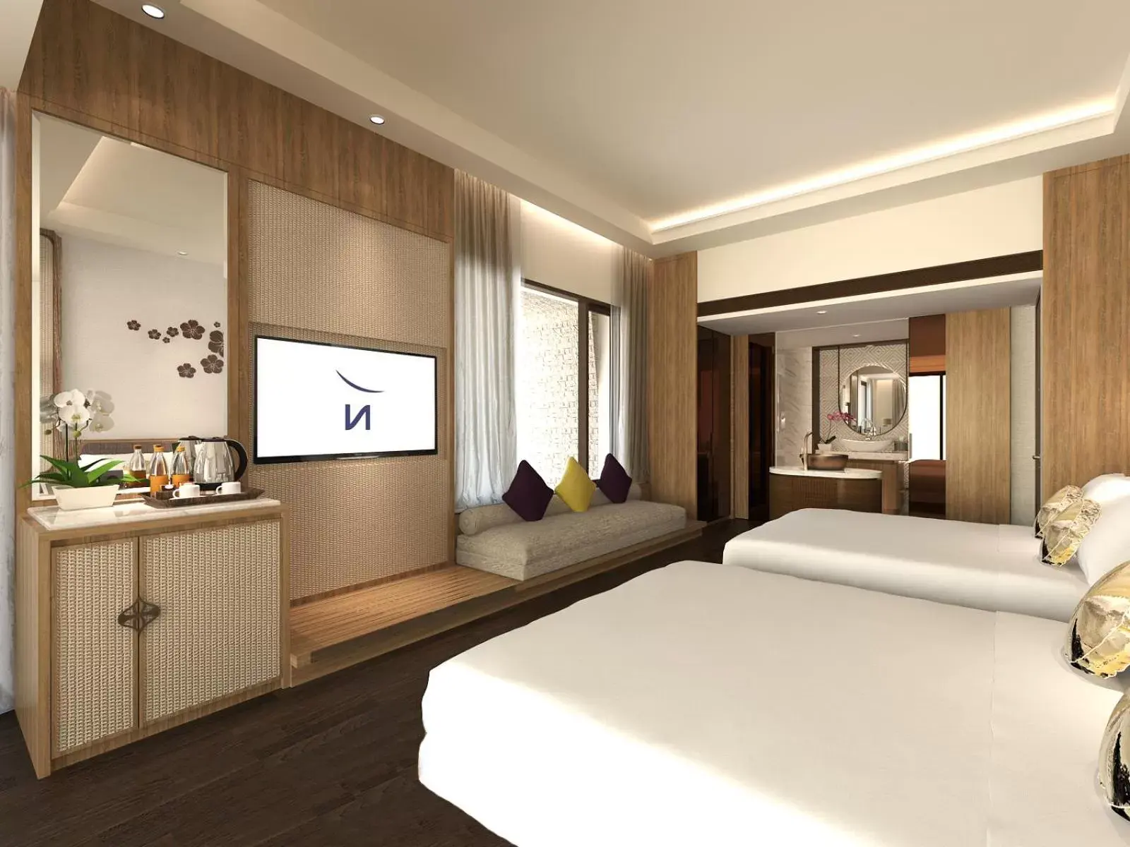 Bed in Novotel Bogor Golf Resort