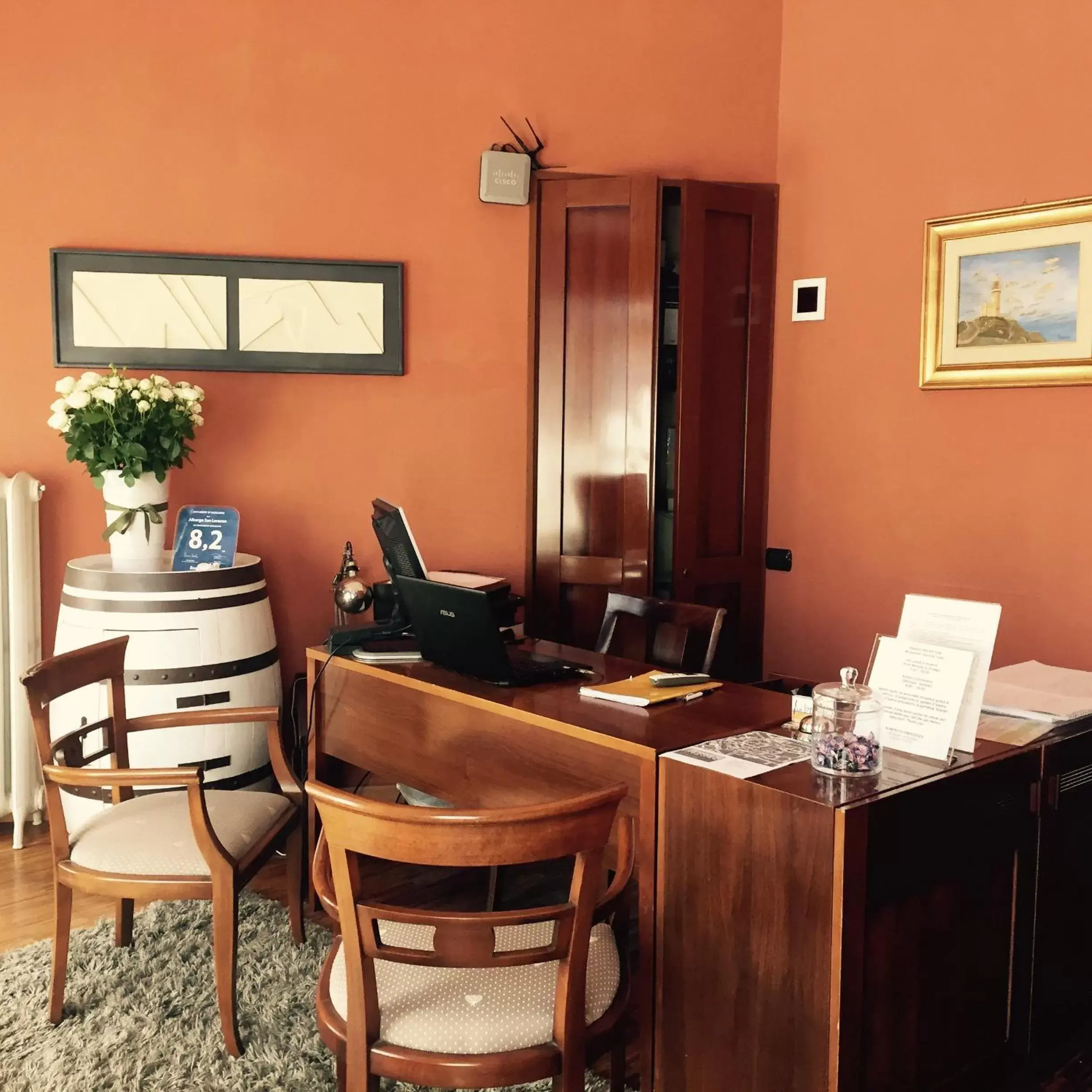 Lobby or reception, TV/Entertainment Center in Albergo San Lorenzo