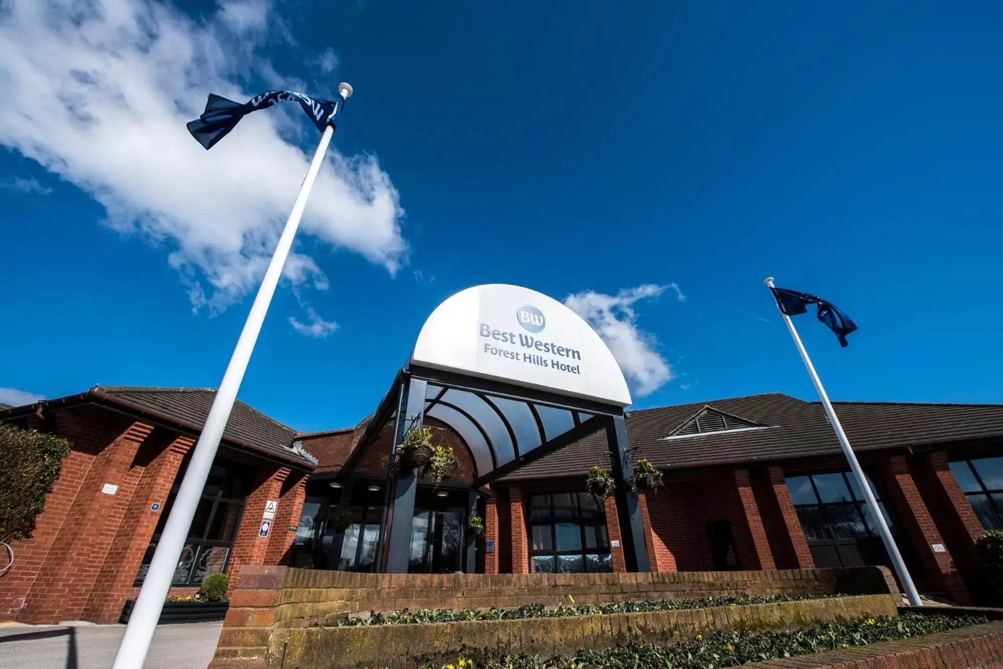 Bird's eye view, Property Building in Best Western Frodsham Forest Hills Hotel