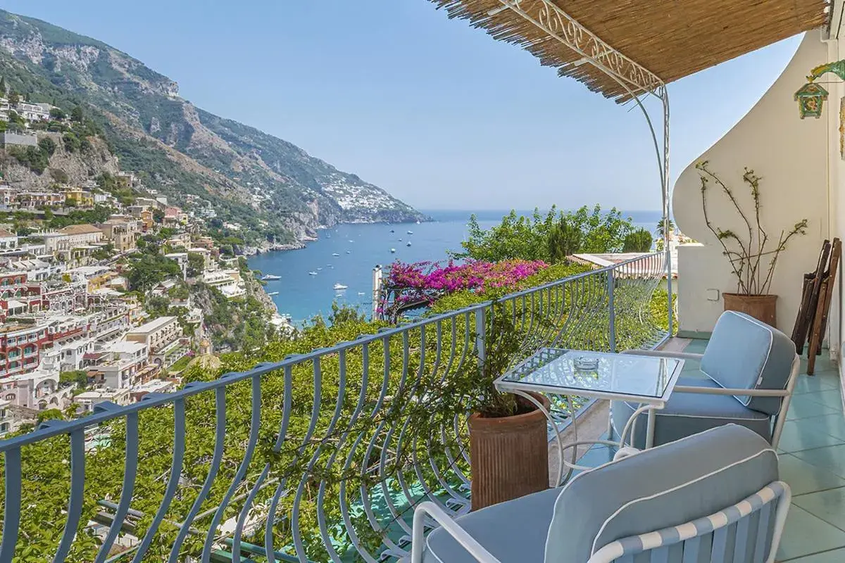 View (from property/room), Balcony/Terrace in Hotel Poseidon