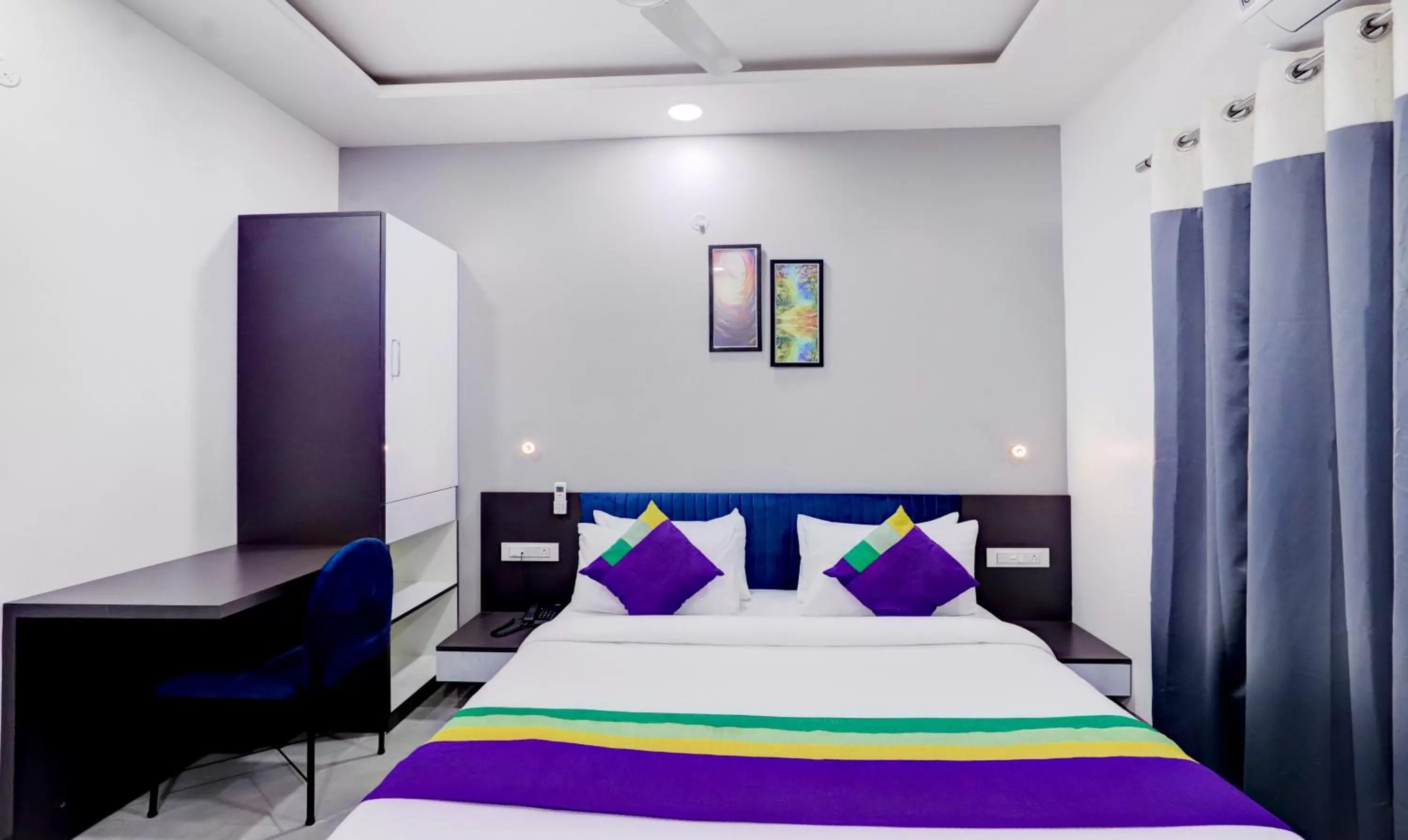 Bedroom, Bed in Treebo Finesta Suites, Nagpur Airport