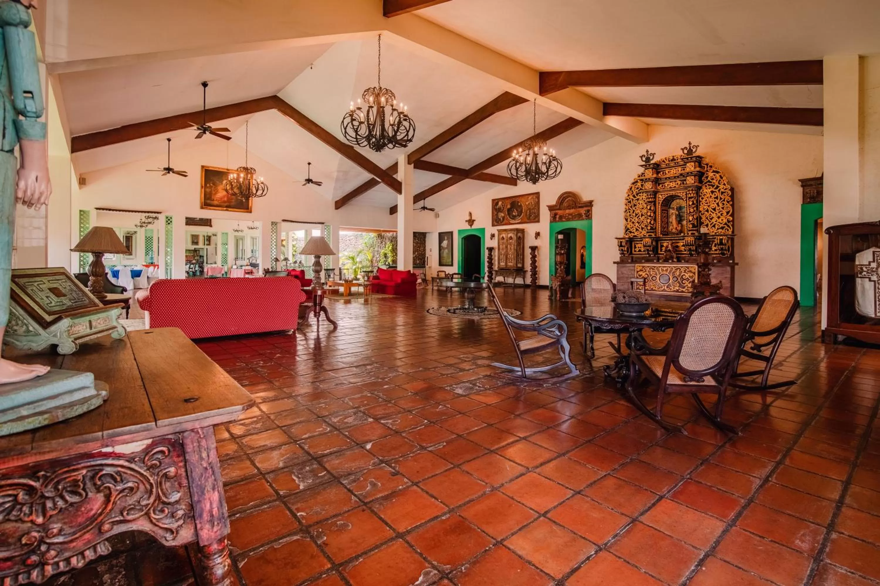 Lobby or reception in Hotel El Convento Leon Nicaragua