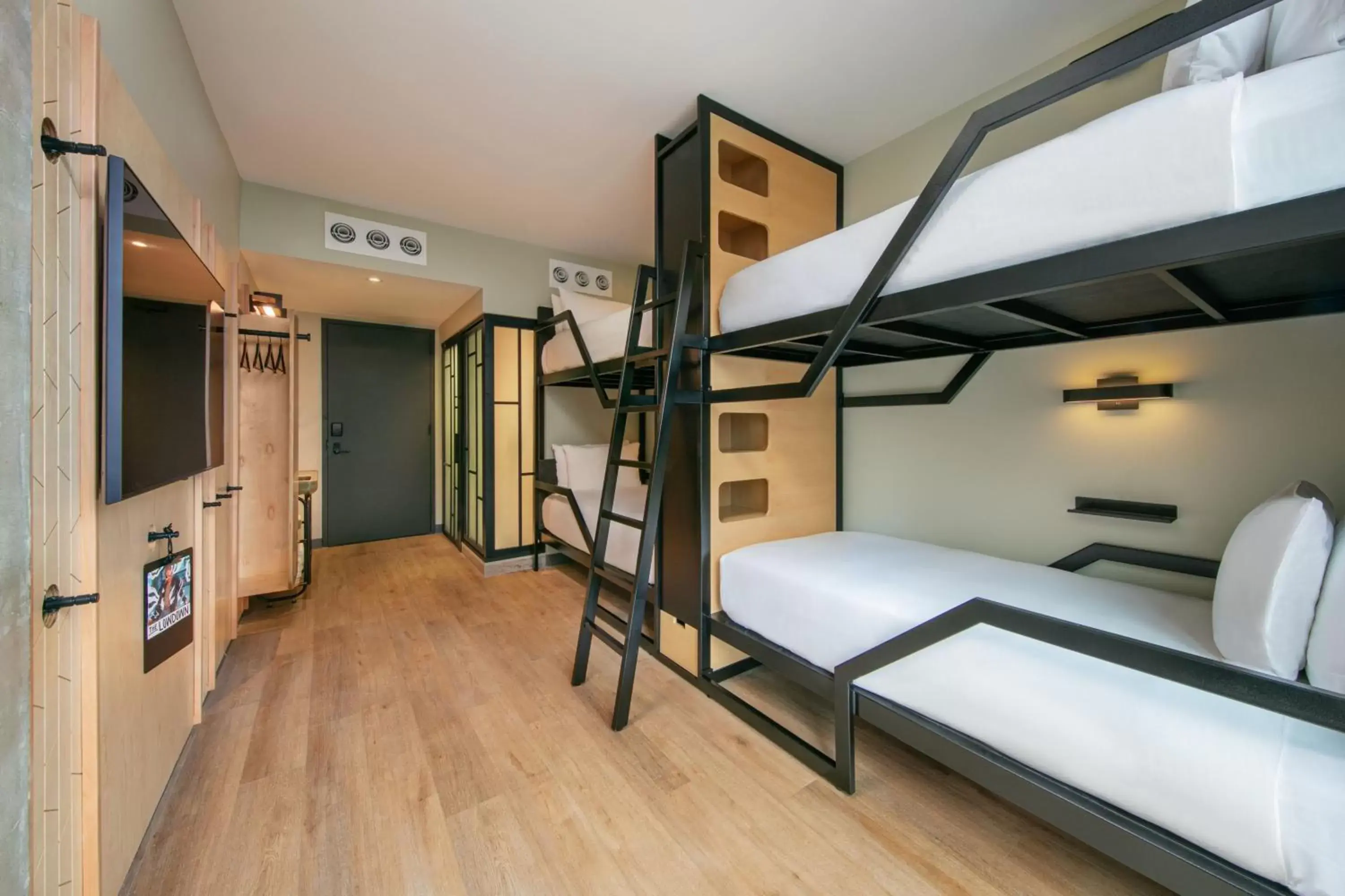 Photo of the whole room, Bunk Bed in Moxy Brooklyn Williamsburg