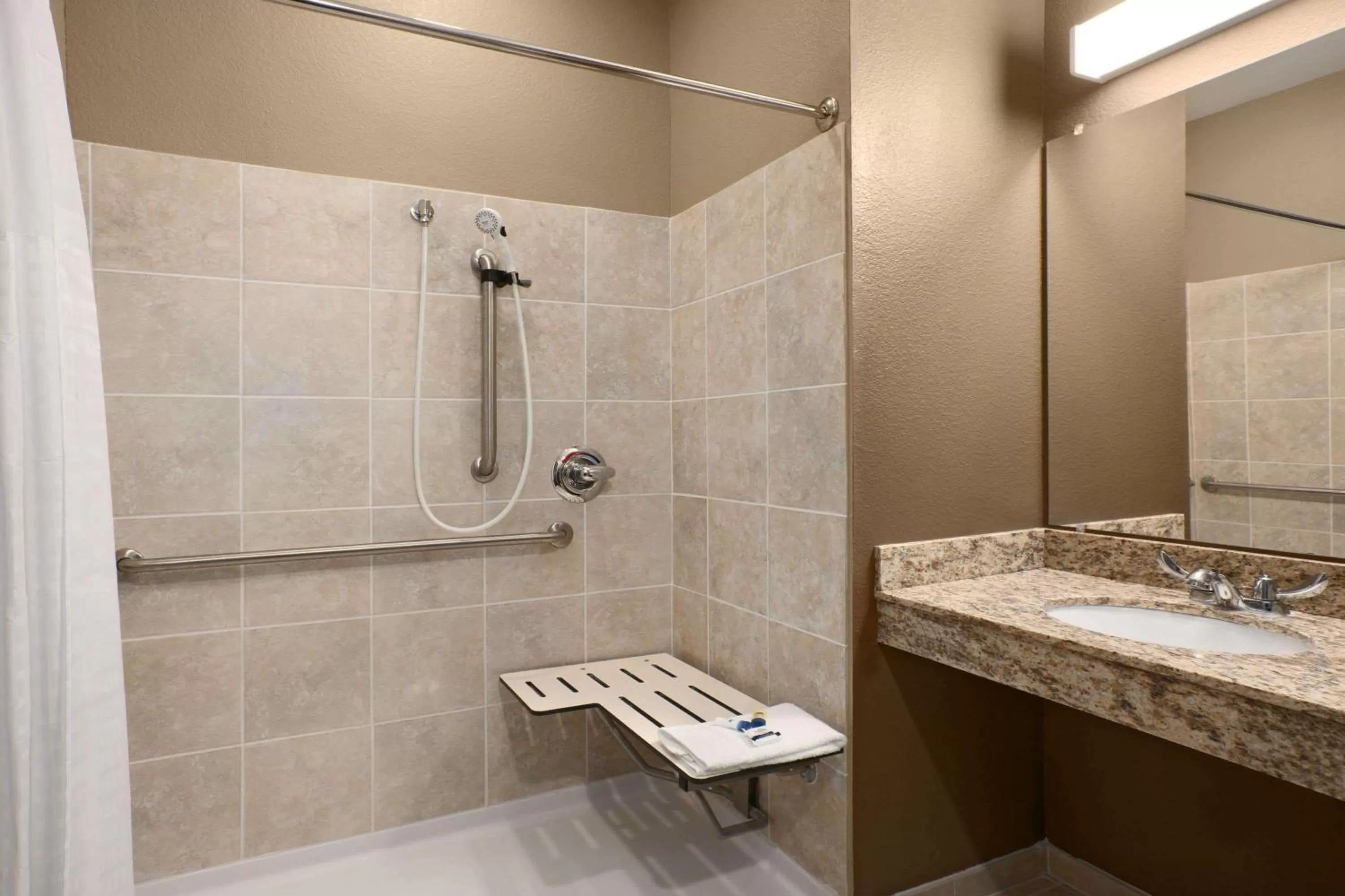 Bathroom in Microtel Inn & Suites Pleasanton