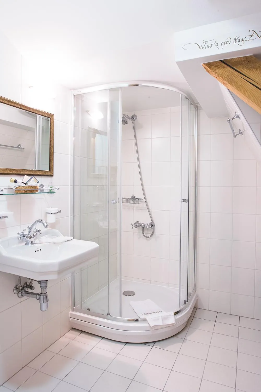 Shower in Shakespeare Boutique Hotel