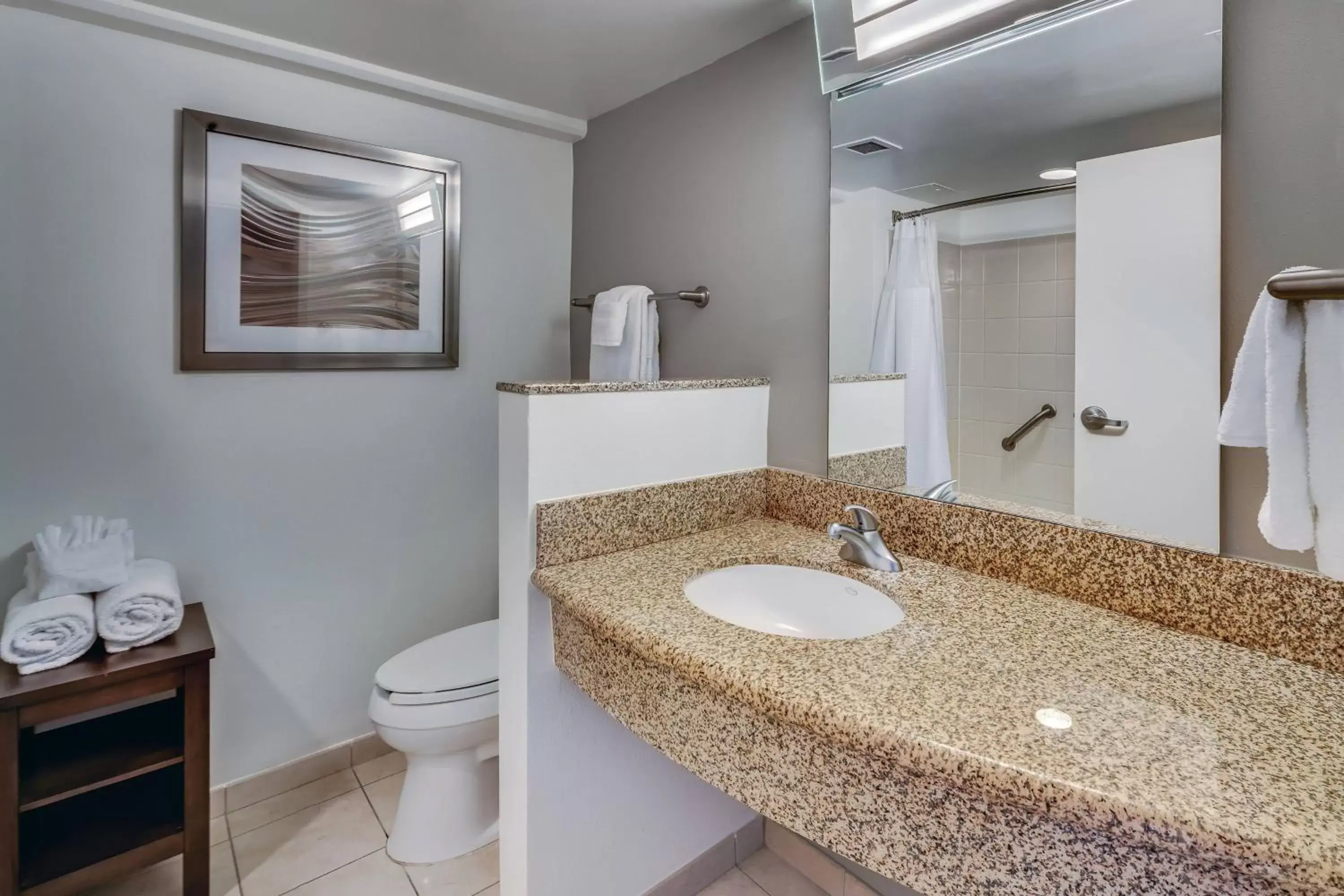 Bathroom in Courtyard by Marriott Jacksonville Beach Oceanfront