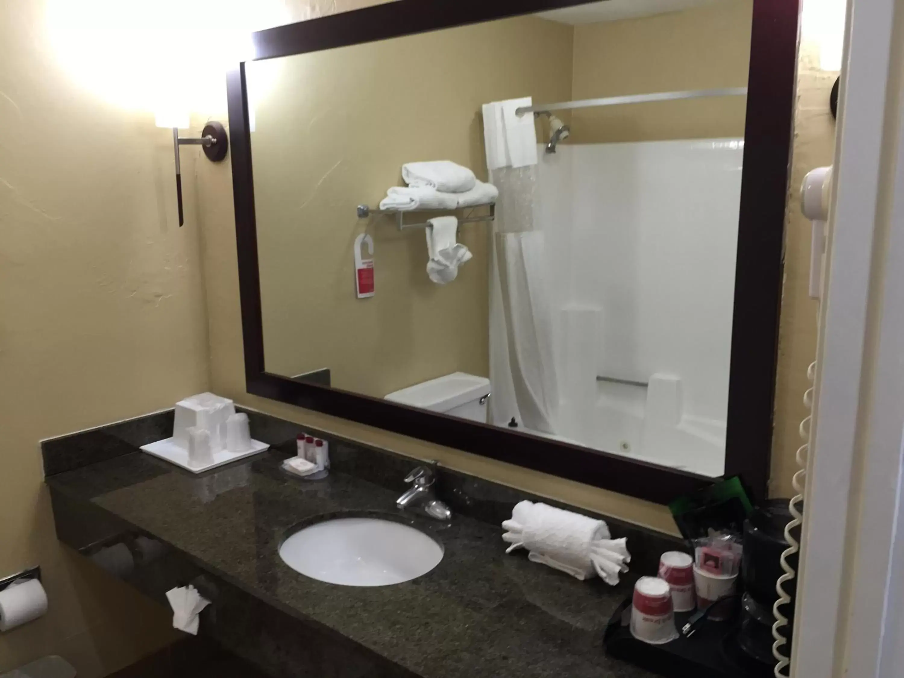 Bathroom in Ramada by Wyndham San Diego Poway Miramar