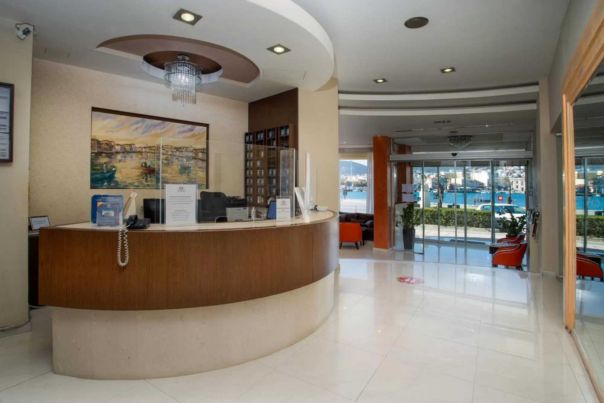 Lobby or reception in Blue Sea Hotel