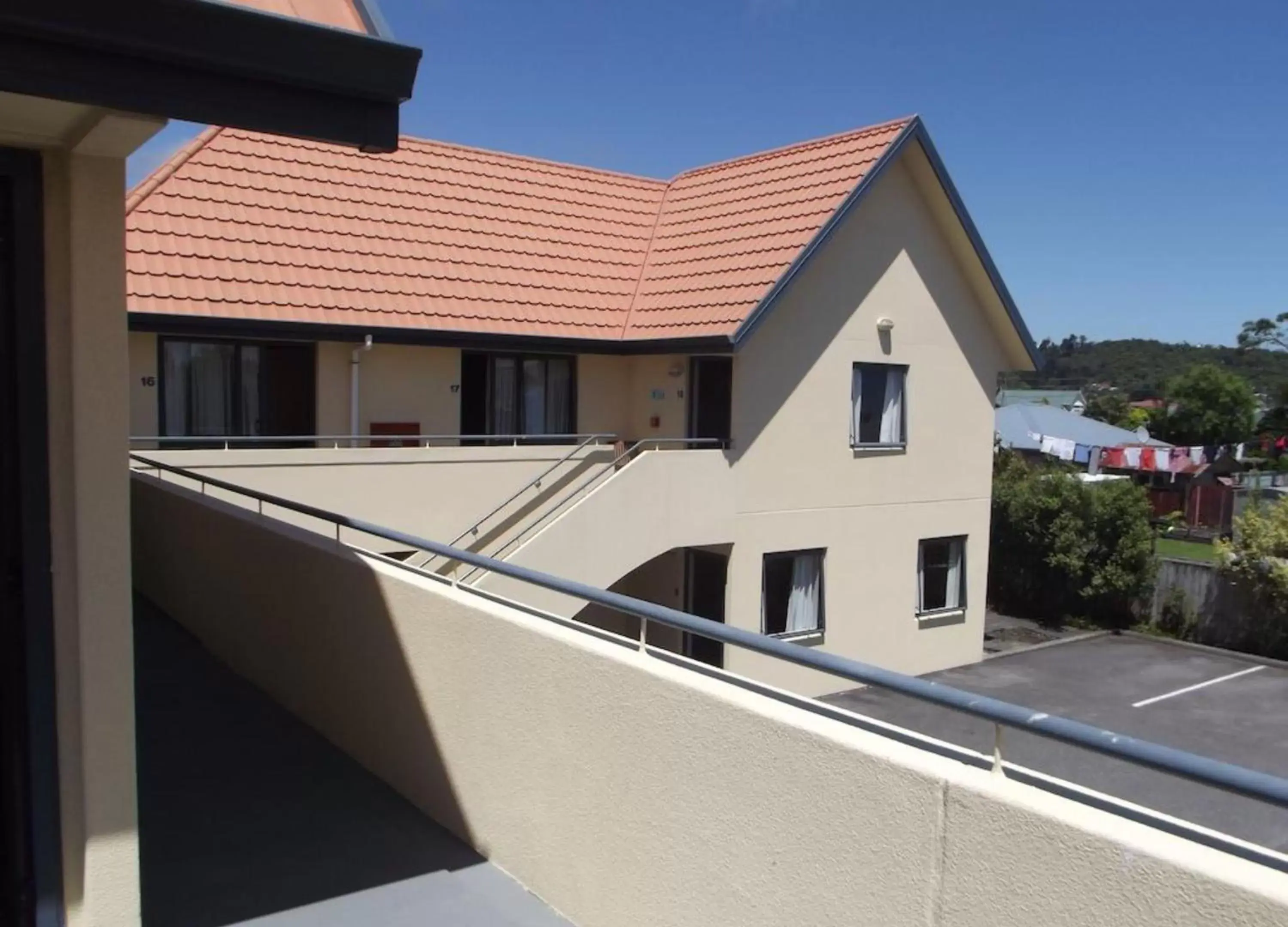 Property building, Balcony/Terrace in Bella Vista Motel Greymouth