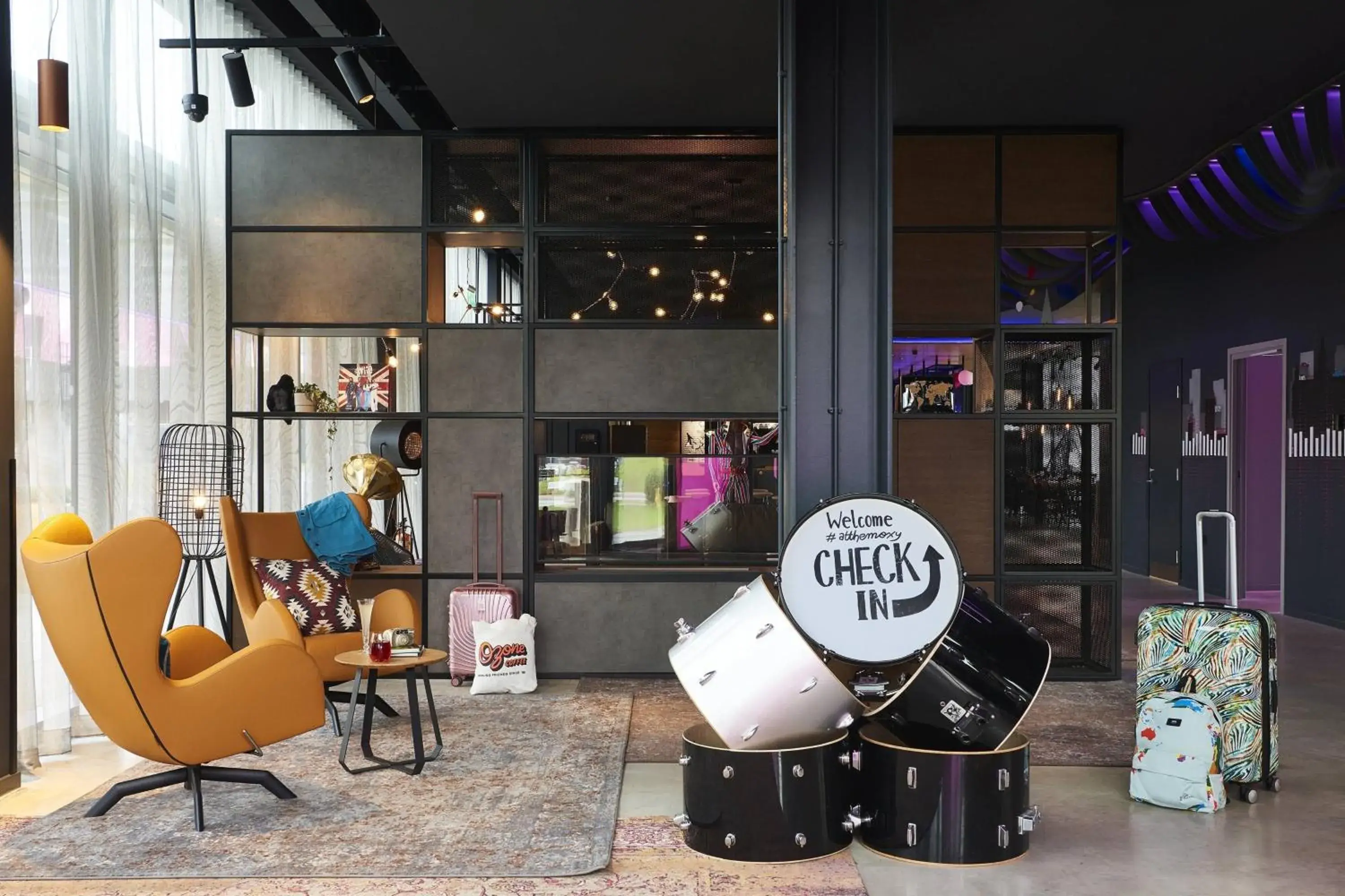 Lobby or reception in Moxy Birmingham NEC