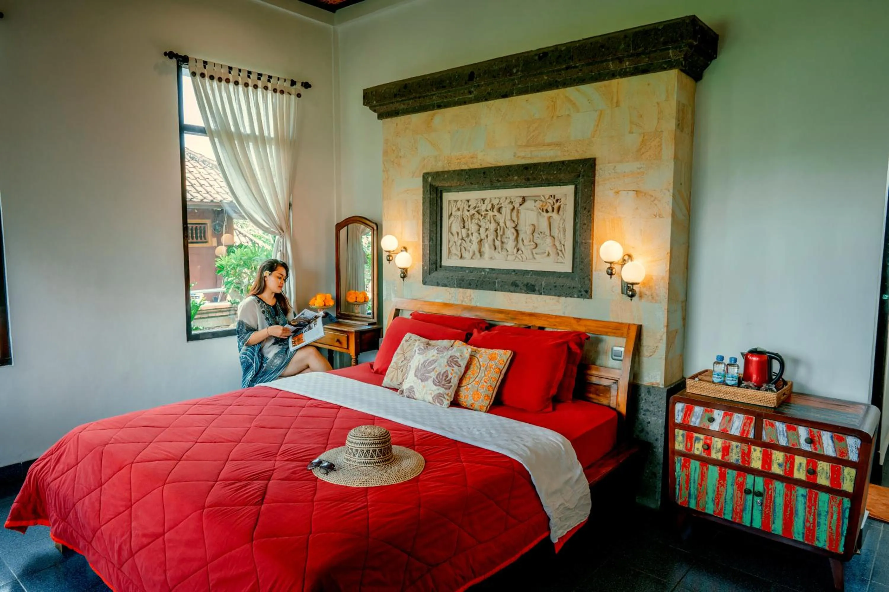 Bedroom, Bed in Kun - Kun Guest House Ubud