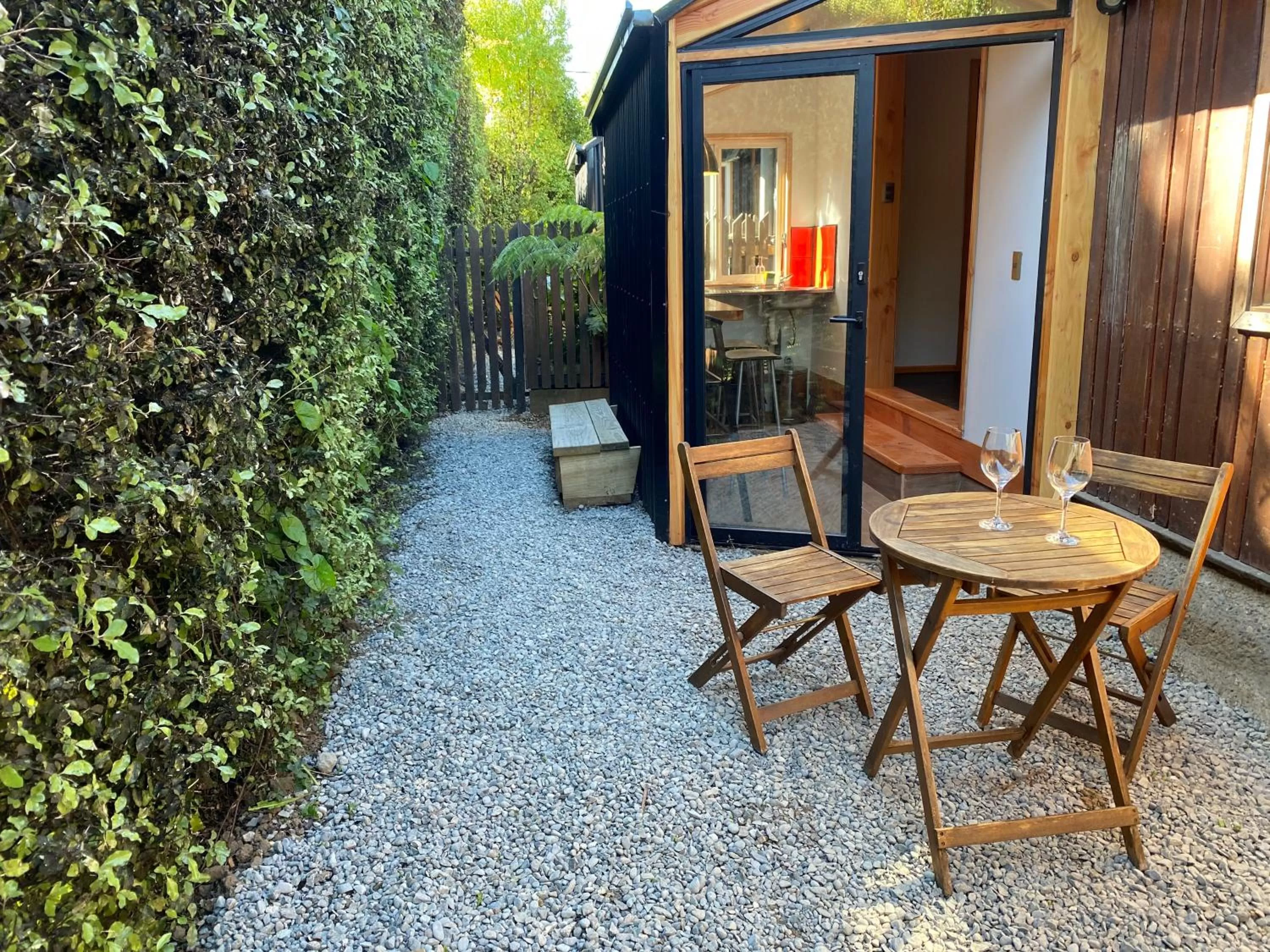 Patio in French Andes Apart Hostel