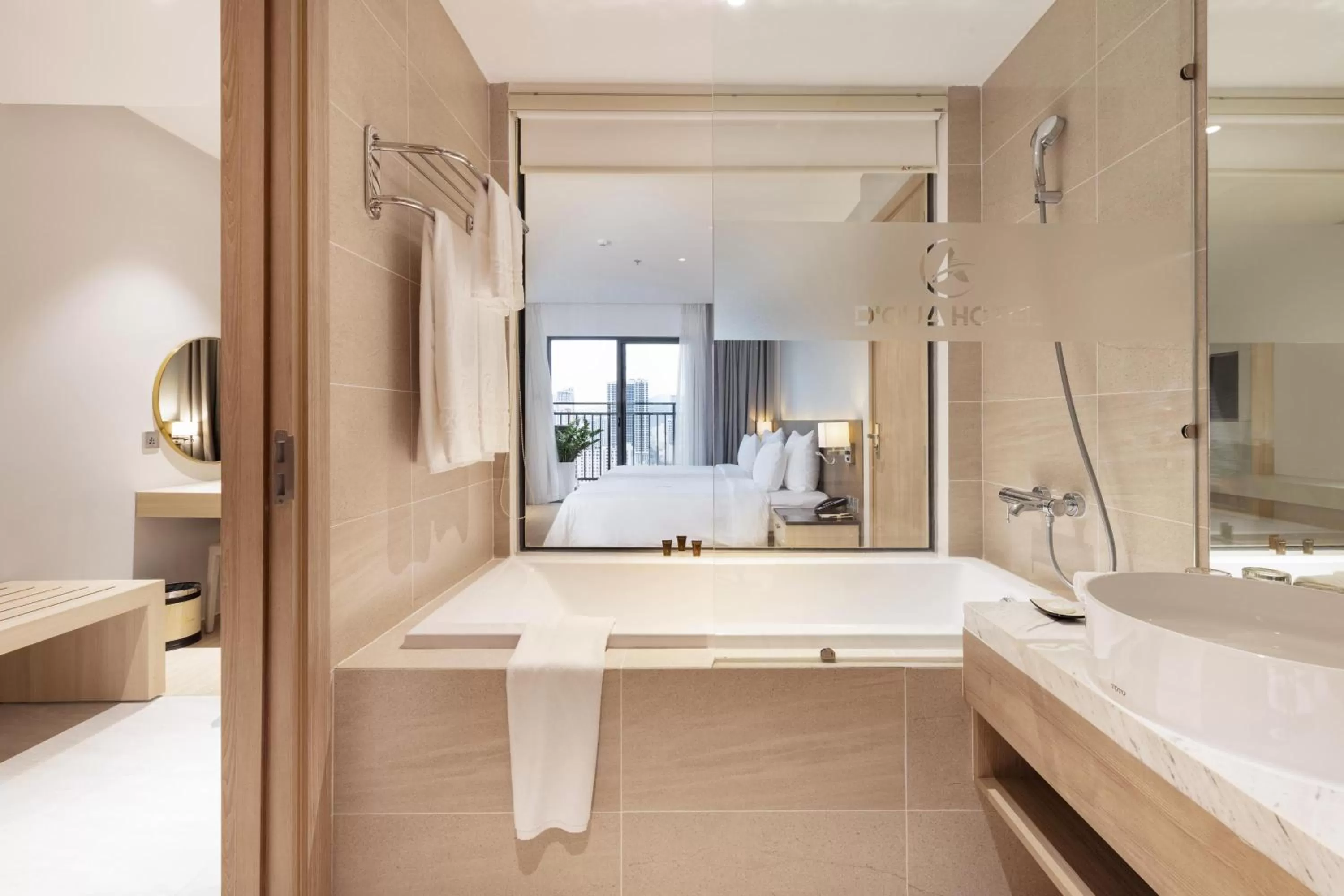 Bathroom in DQua Hotel