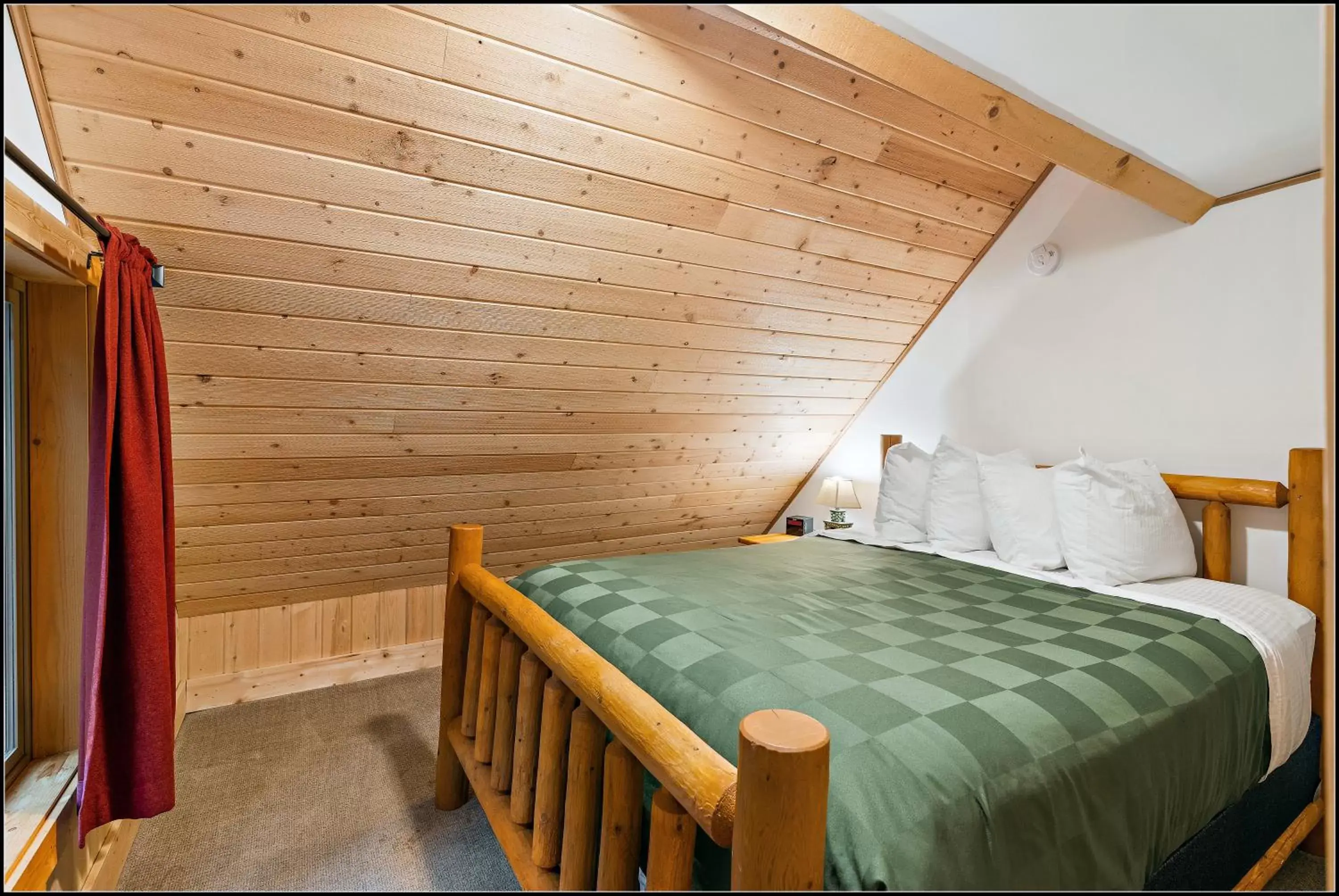 Bed in Brundage Bungalows