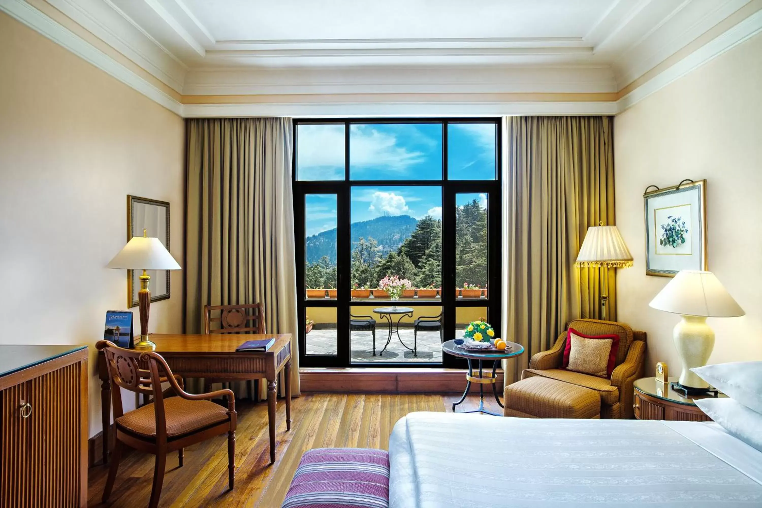 View (from property/room), Seating Area in Wildflower Hall, An Oberoi Resort, Shimla