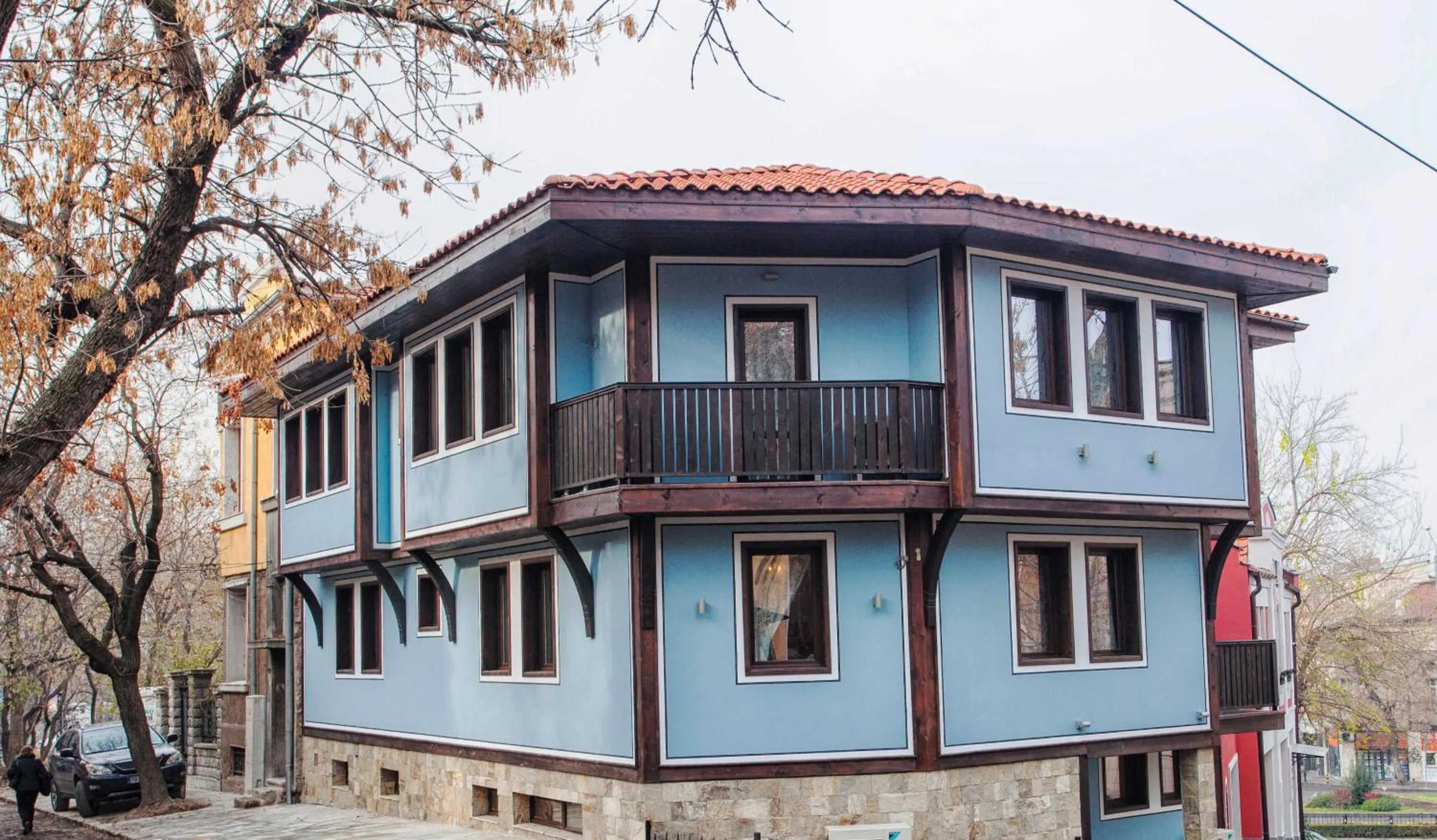 Facade/entrance in Hotel Evmolpia