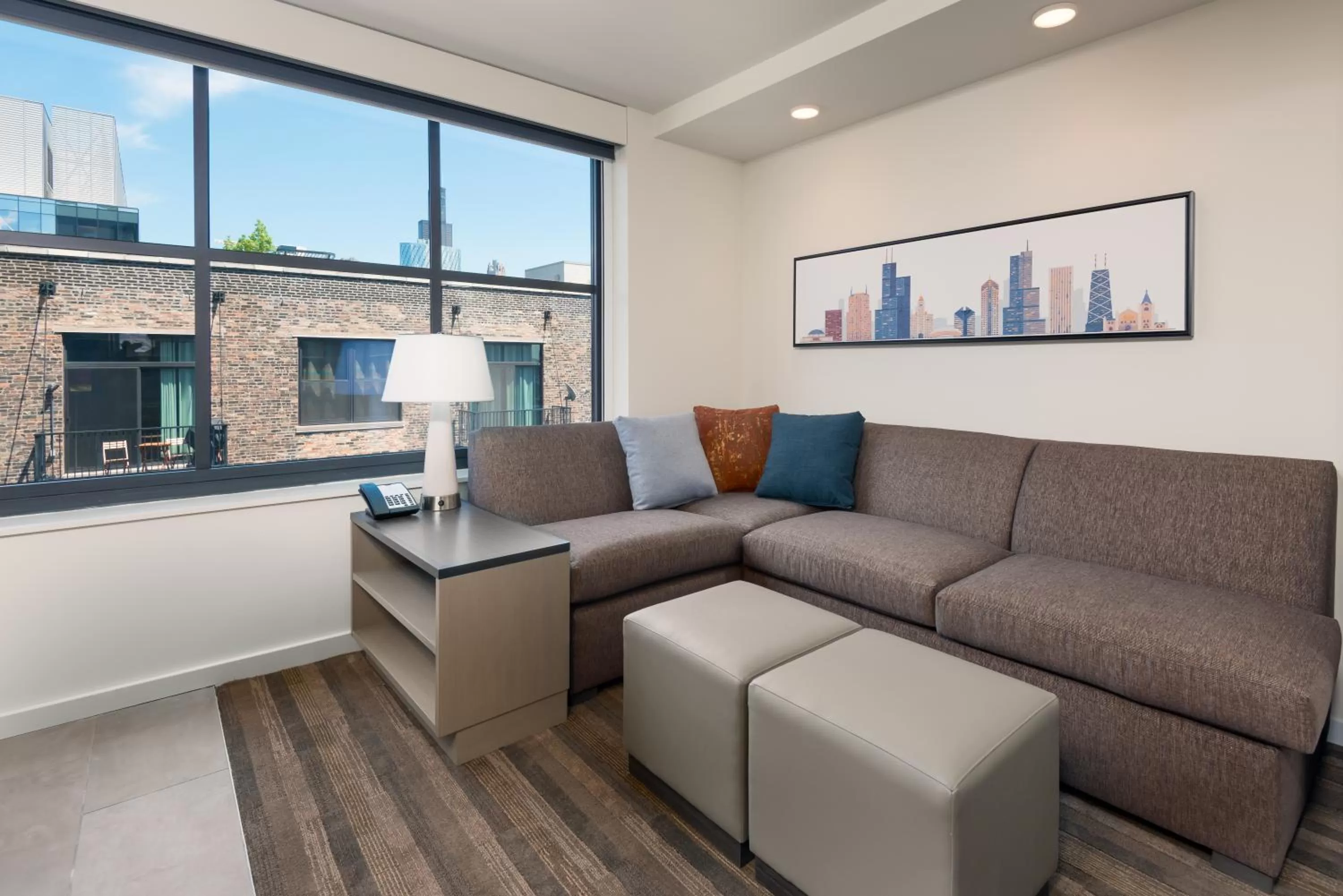 King Studio Suite with Sofa Bed, Kitchen and Roll-In Shower - Disability Access in Hyatt House Chicago West Loop-Fulton Market