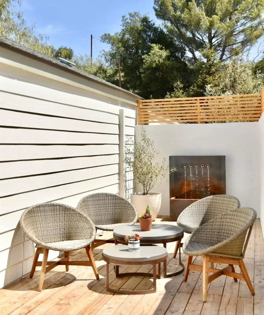 Patio, Seating Area in Calamigos Guest Ranch and Beach Club