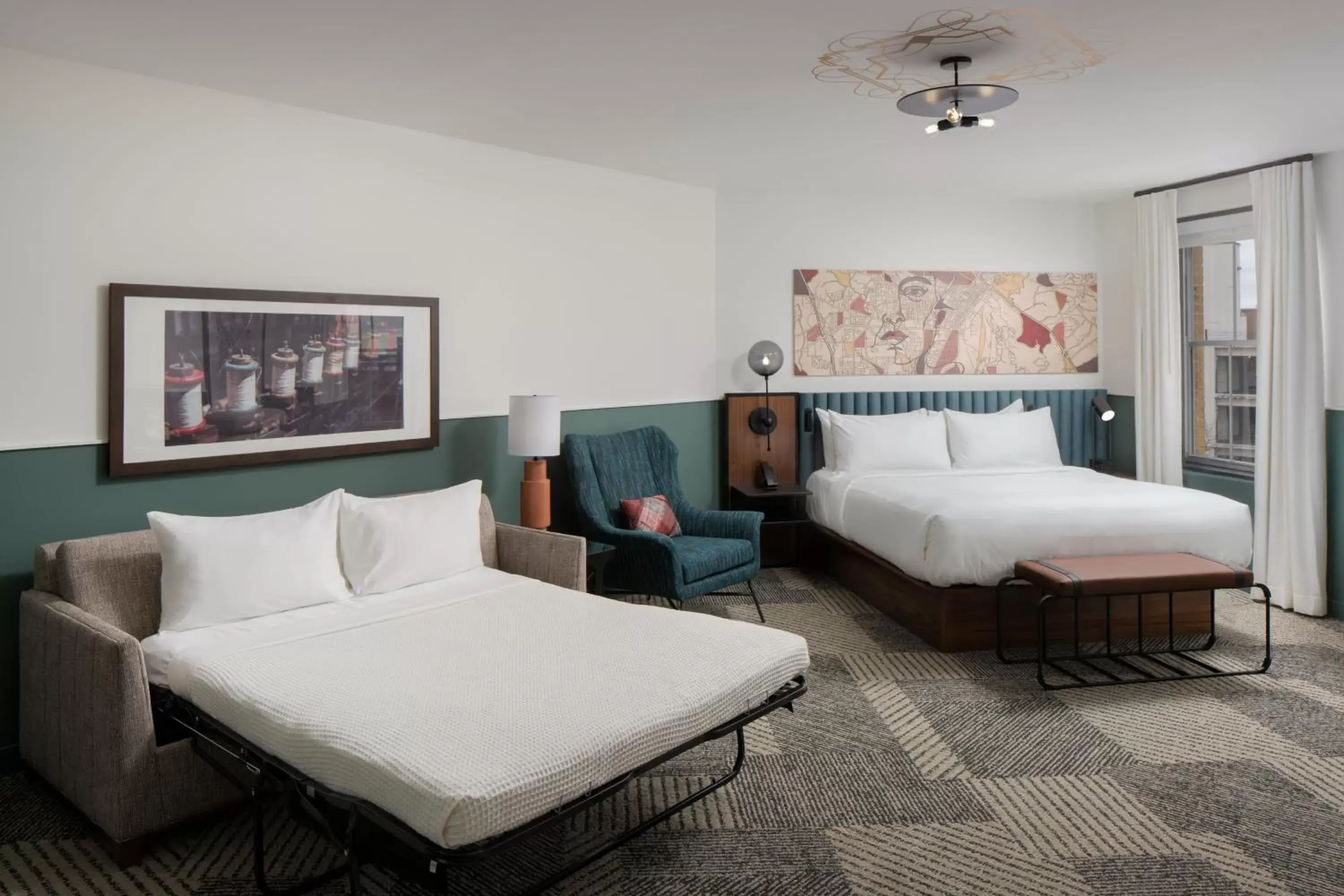 Bedroom, Bed in Hotel Forty Five, Macon, a Tribute Portfolio Hotel