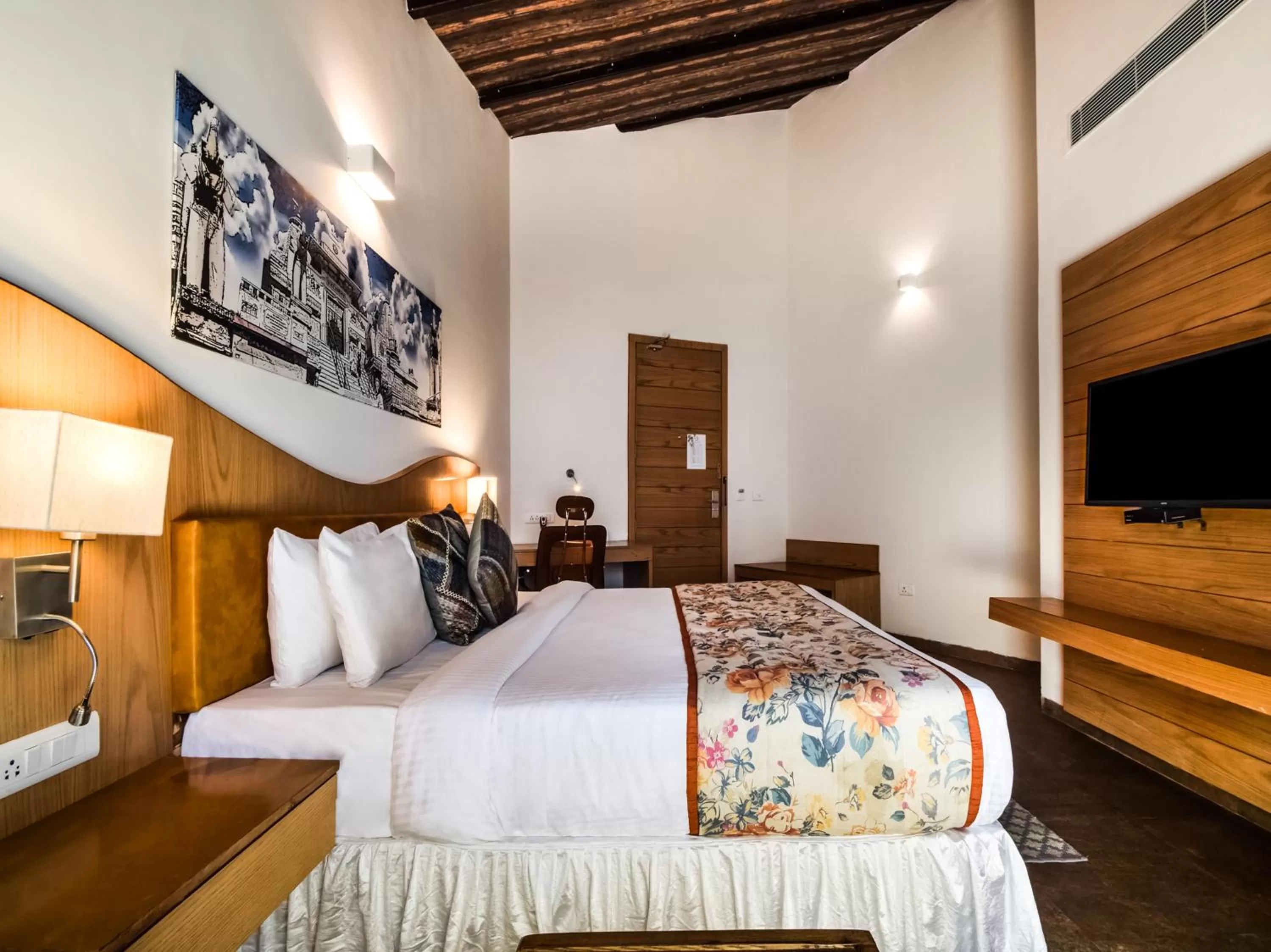 Bedroom, Bed in Bamboo Saa Resort & Spa - Udaipur