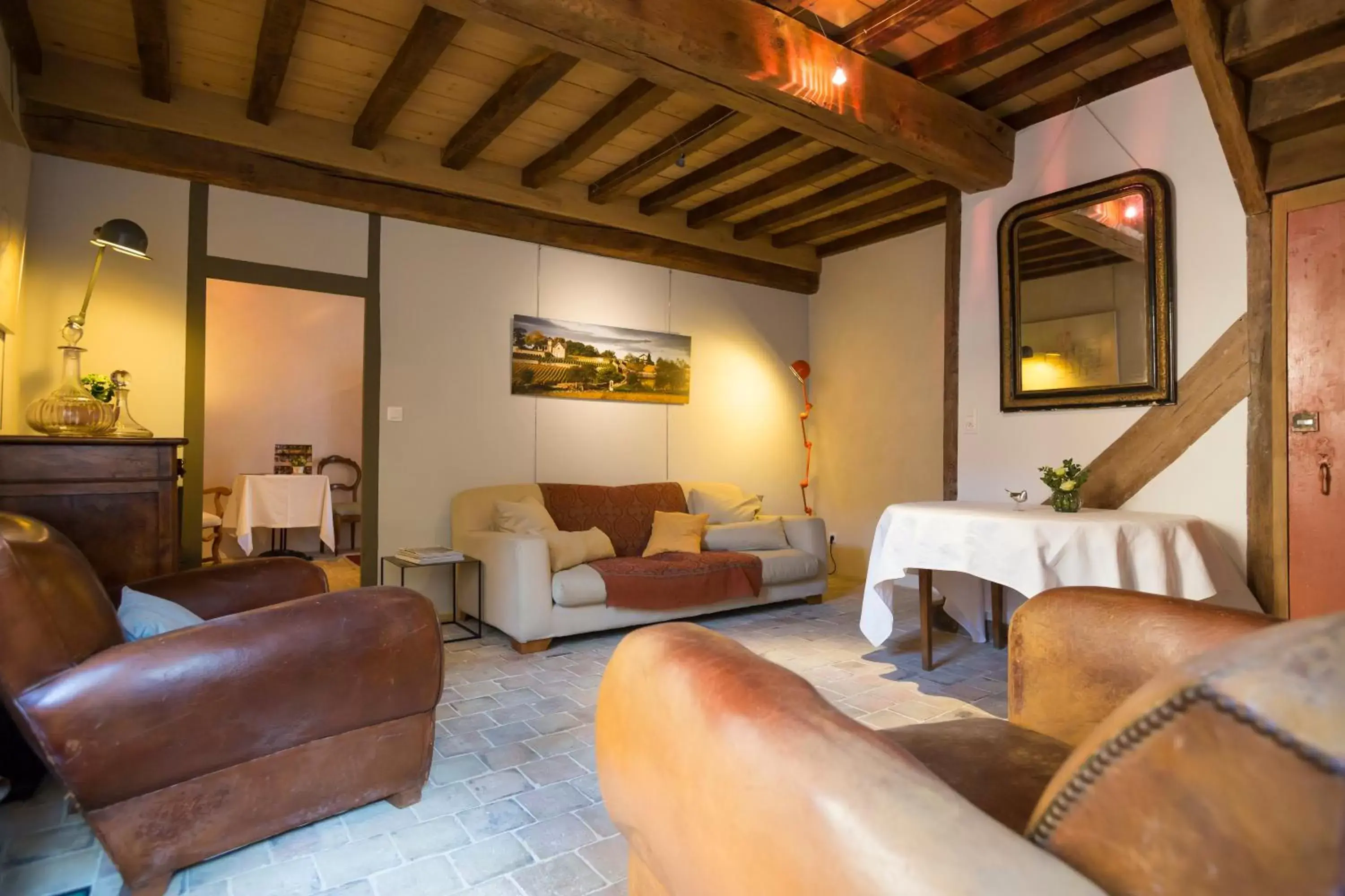Living room, Seating Area in Clos Saint Jacques - Maison d'Hôtes