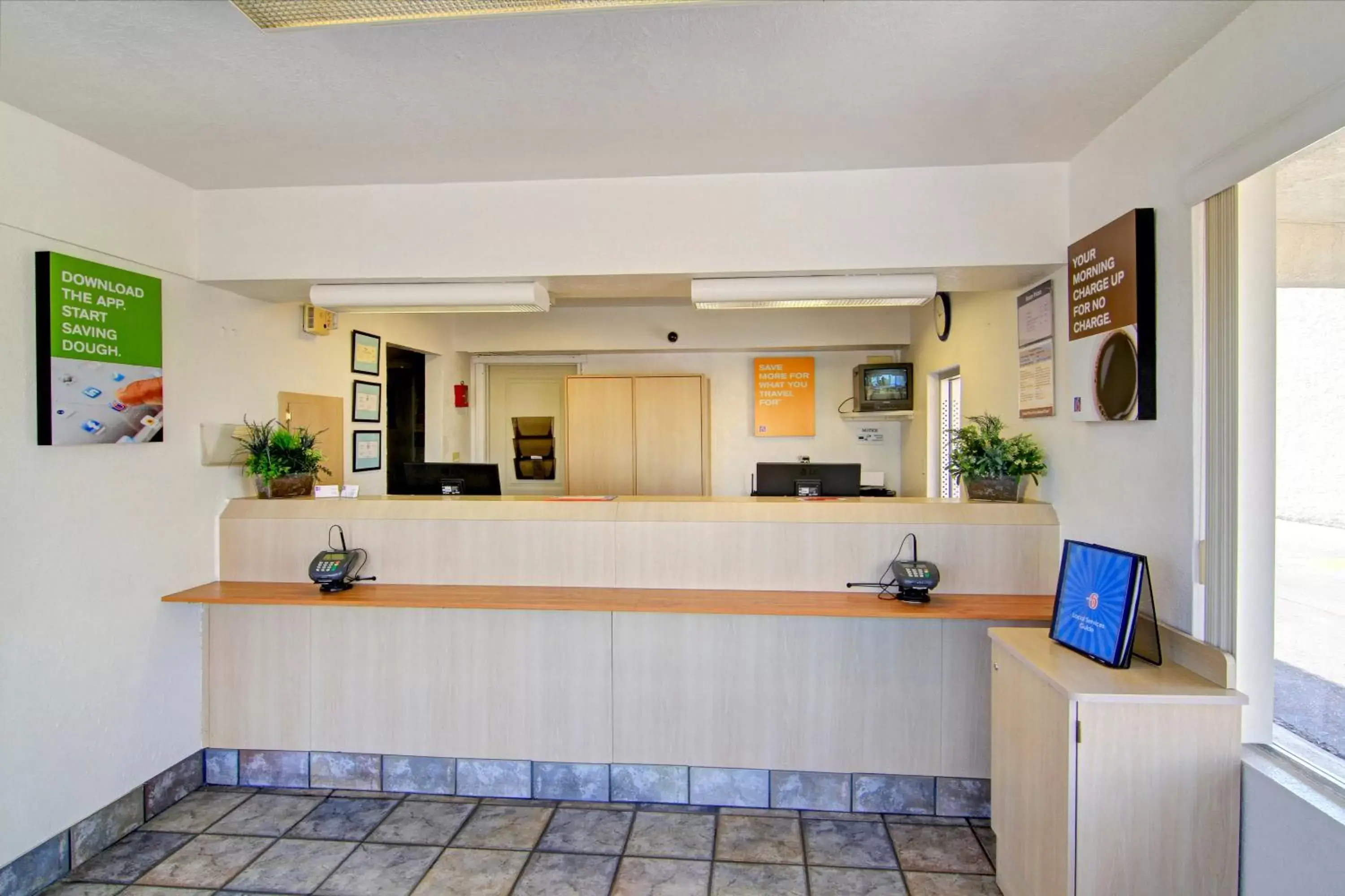 Lobby or reception, Lobby/Reception in Motel 6-Tempe, AZ - Scottsdale South