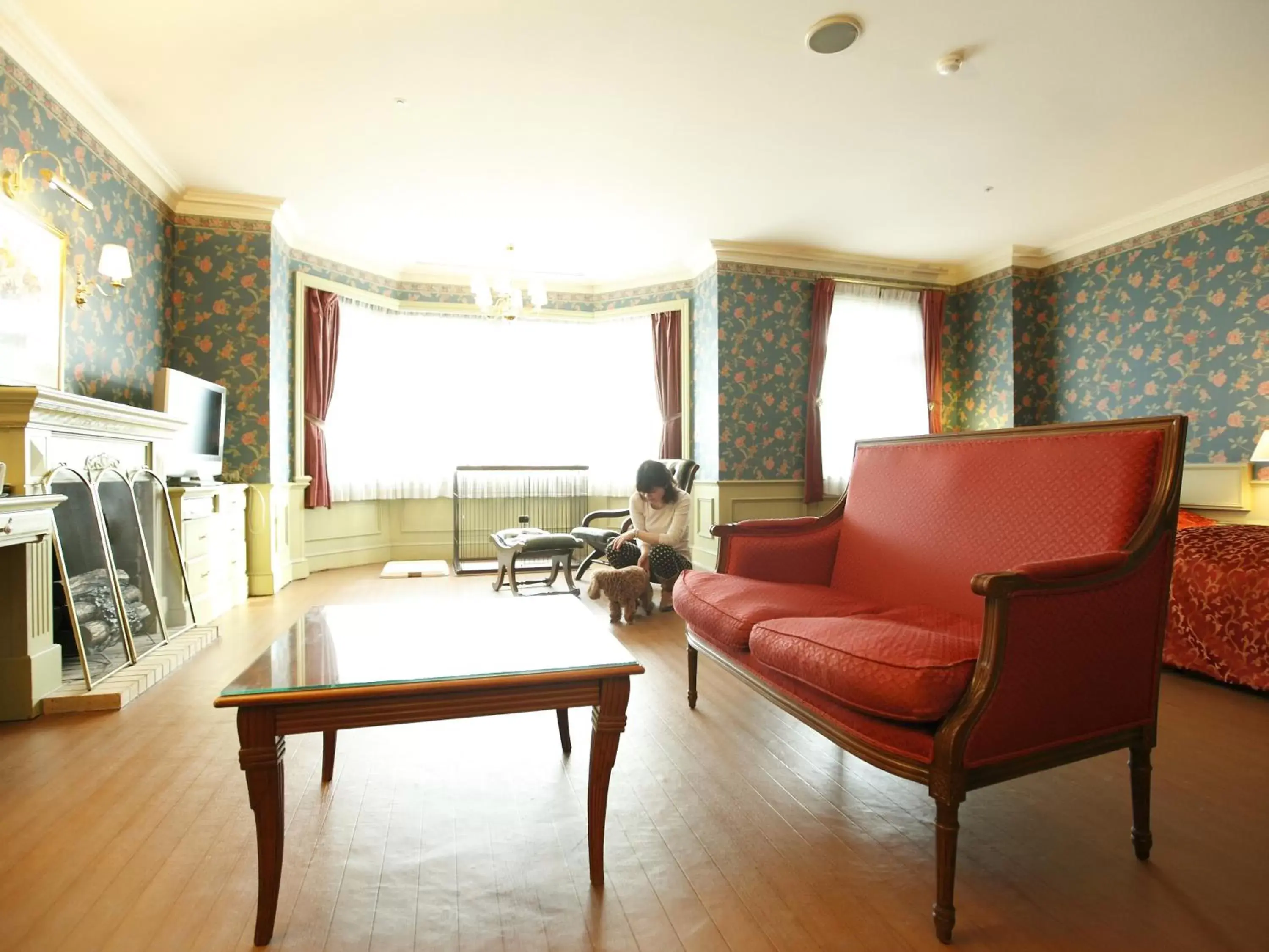 Photo of the whole room, Seating Area in Wellness Forest Nasu