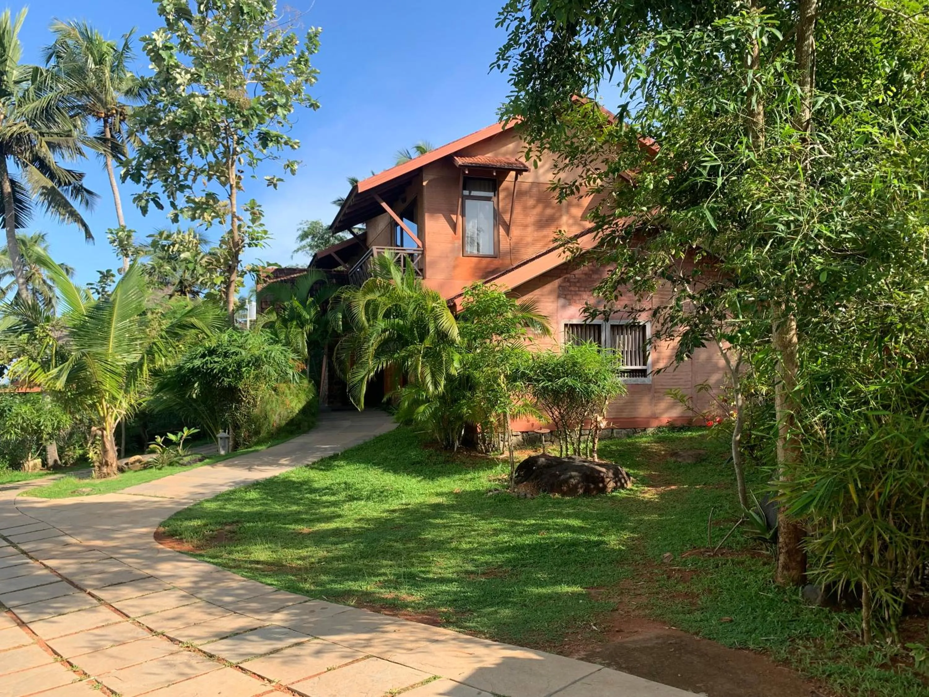 Parking in AMARA AYURVEDA RETREAT- Overlooking Evergreen Western Ghats an ecologically sustainable living space in Kovalam