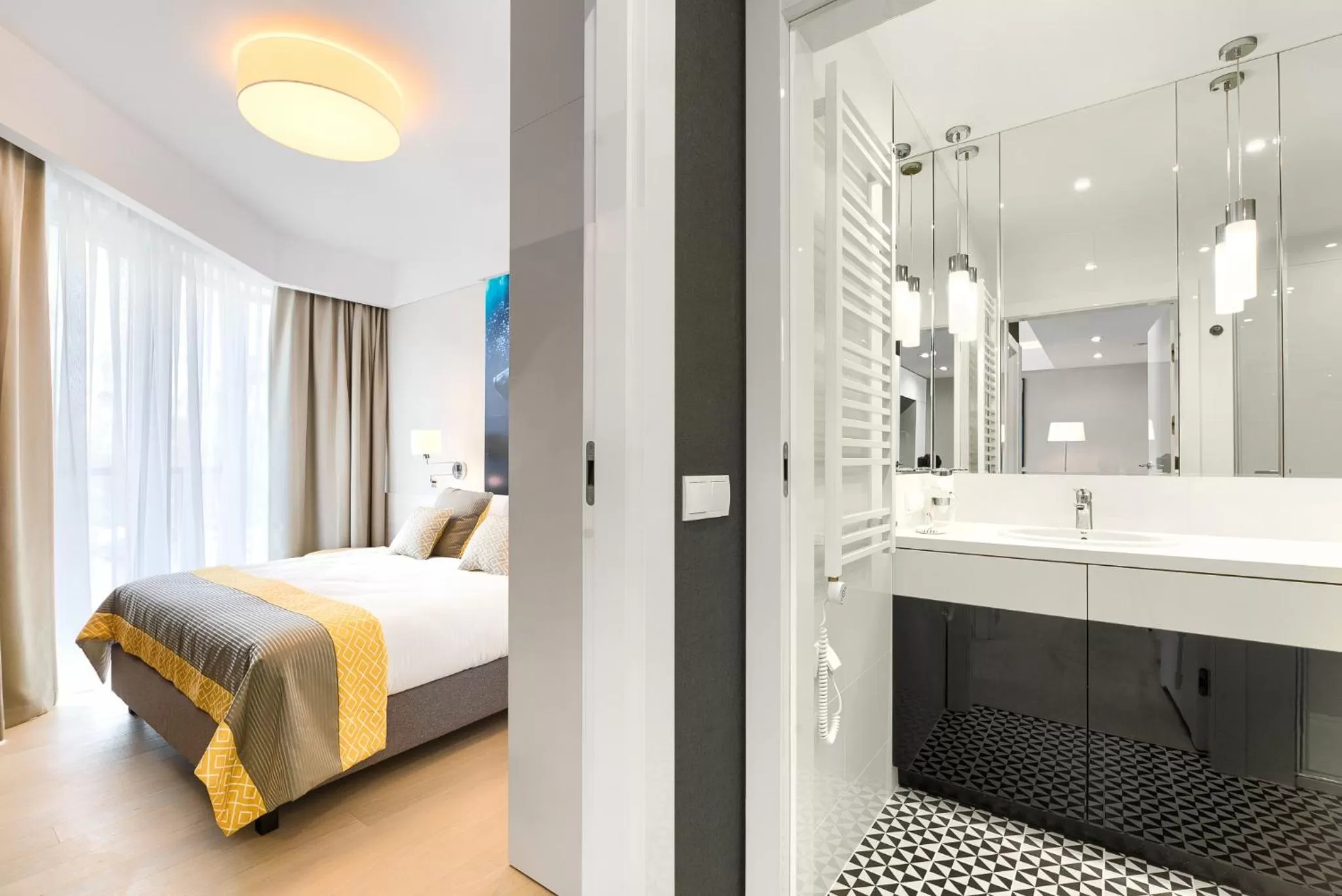 Shower, Bed in Dune Resort Mielno - C